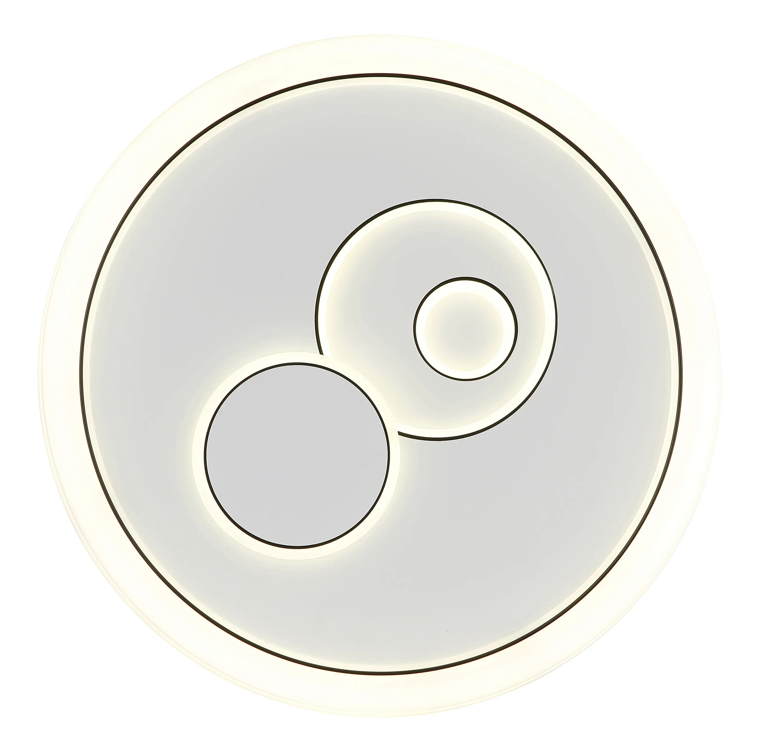 Globo Deckenleuchte Ruiz I 49 x 7 cm (Ø x H) weiß matt warmweiß-kaltweiß