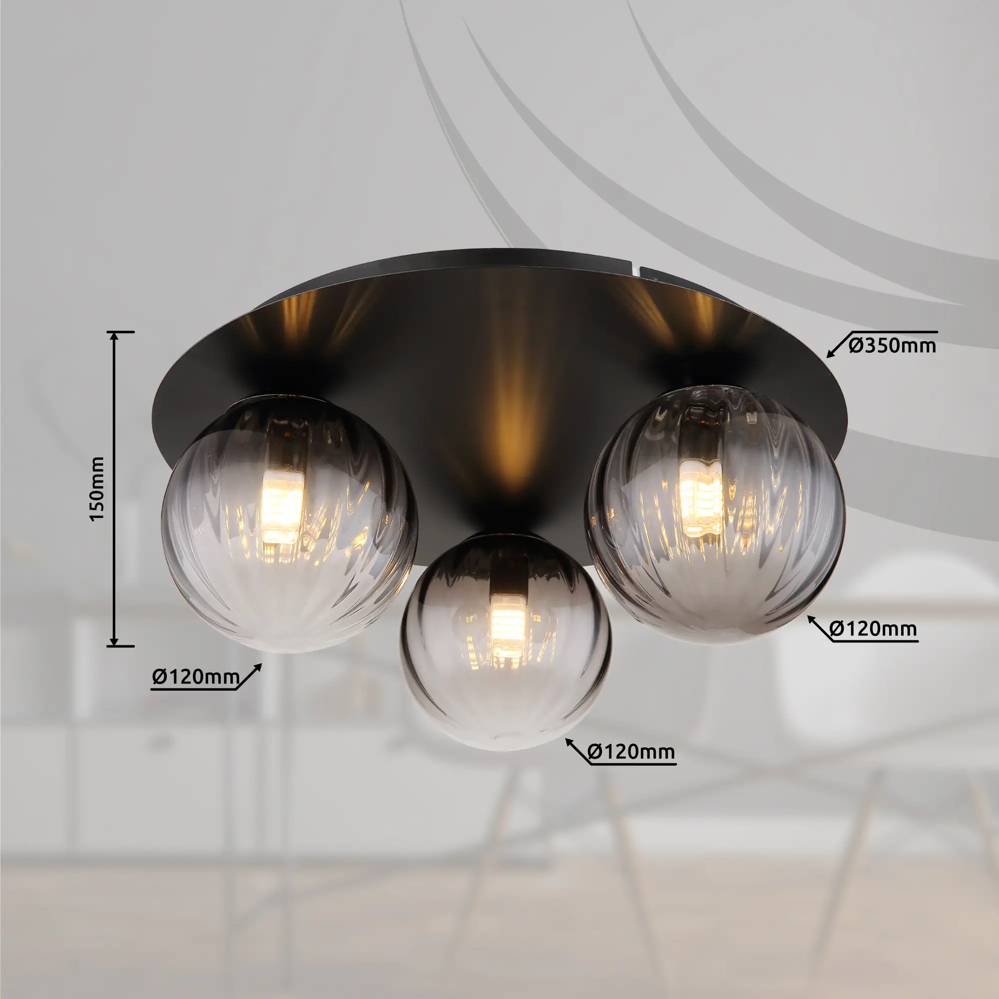 Globo LED-Deckenleuchte Dallerta exkl. 3xG9 10W Globo LED-Deckenleuchte Dallerta exkl. 3xG9 10W