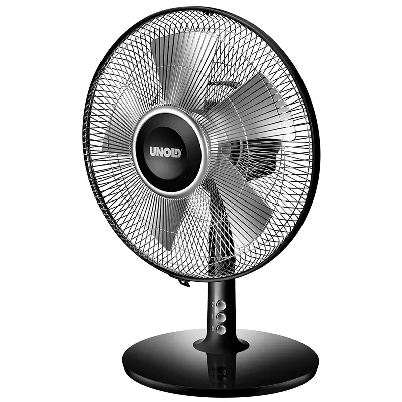 Unold Tischventilator Silverline Ø 25 cm 2 Stufen schwarz