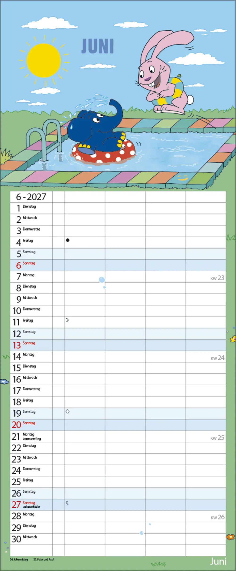 Korsch Kalender Familienplaner Sendung mit der Maus 2027