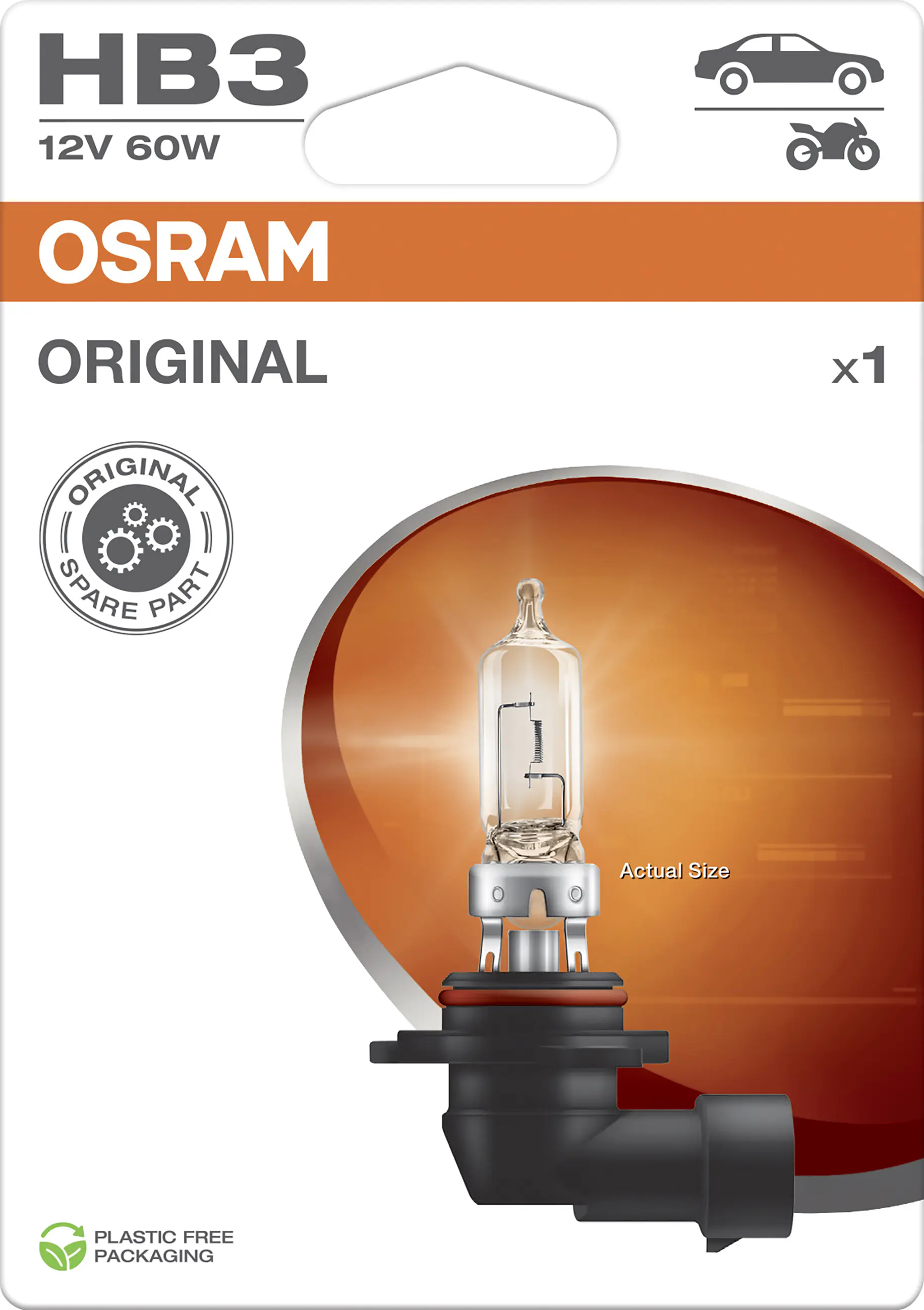 Osram Scheinwerferlampe HB3 Original 2.0 Osram Scheinwerferlampe HB3 Original 2.0