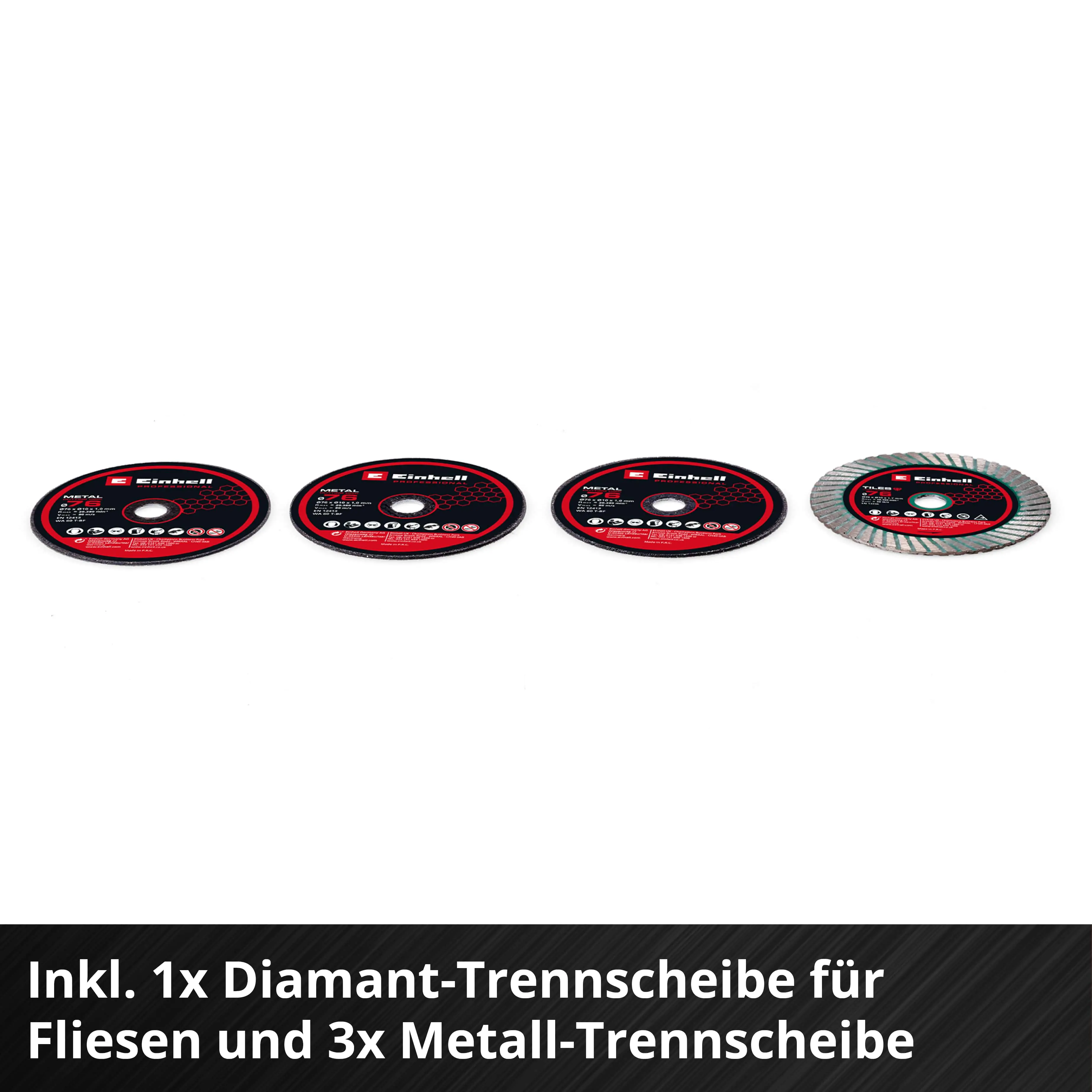 Einhell Professional Akku-Trennschleifer TP-CO 18/76-C Li BL Solo Einhell Professional Akku-Trennschleifer TP-CO 18/76-C Li BL Solo