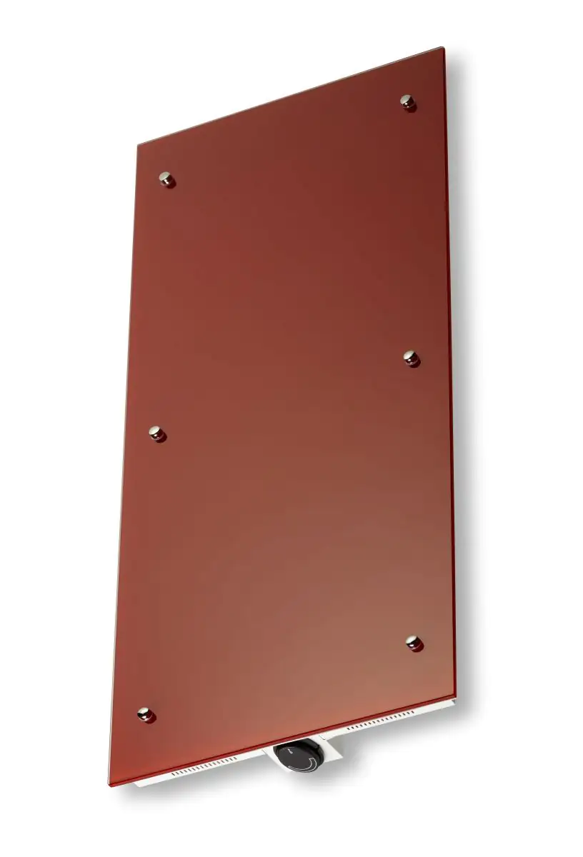 Bella Jolly Infrarot Glasheizkörper 45x120 cm 850 Watt, rot