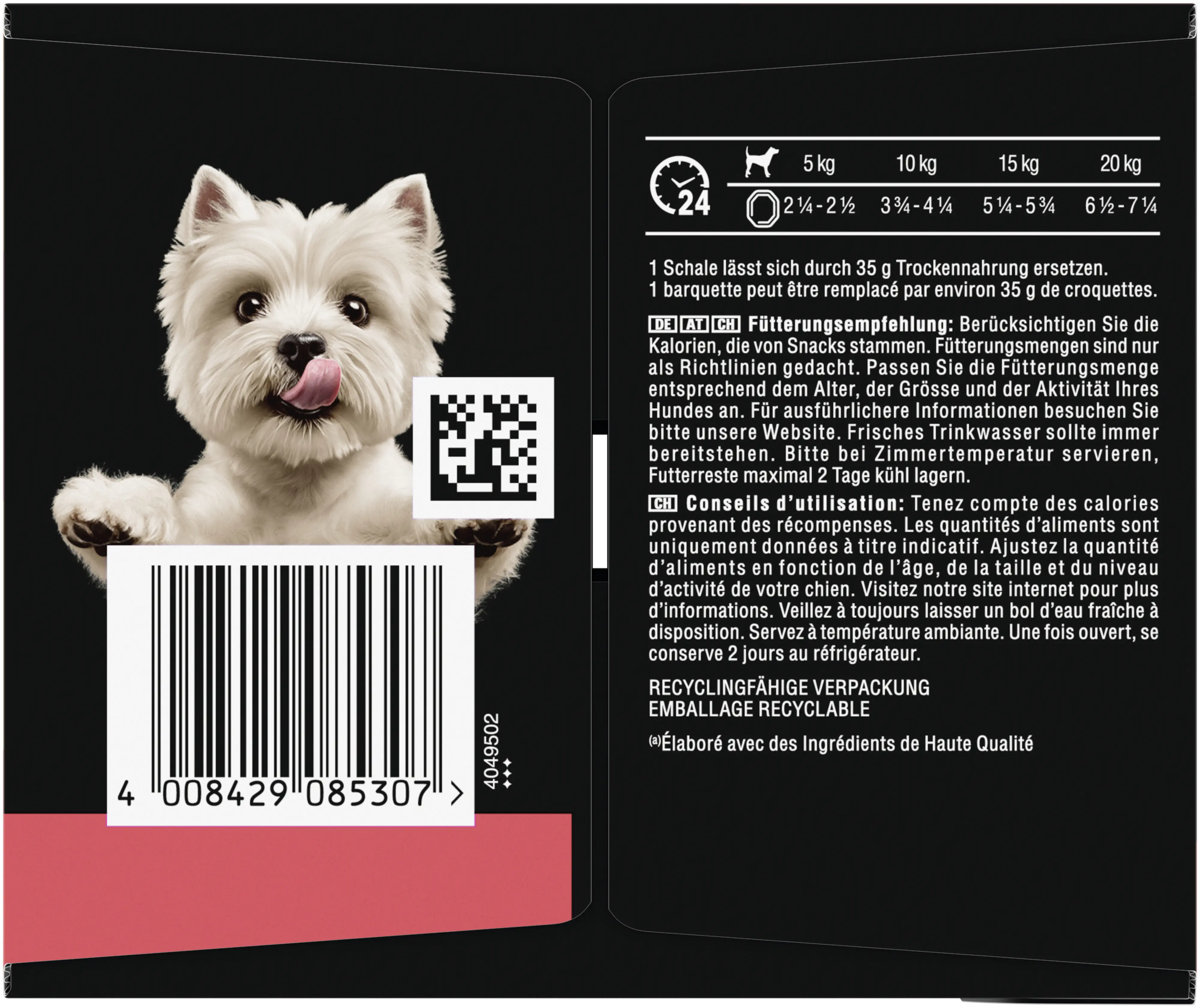 Pedigree Hundenassfutter Adult 8 x 150 g Klassiker Selektion