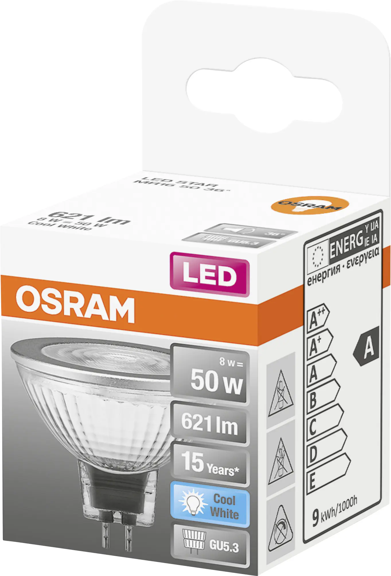 Osram LED Reflektor Star MR16 50 GU5.3 6,5 W neutralweiß, klar