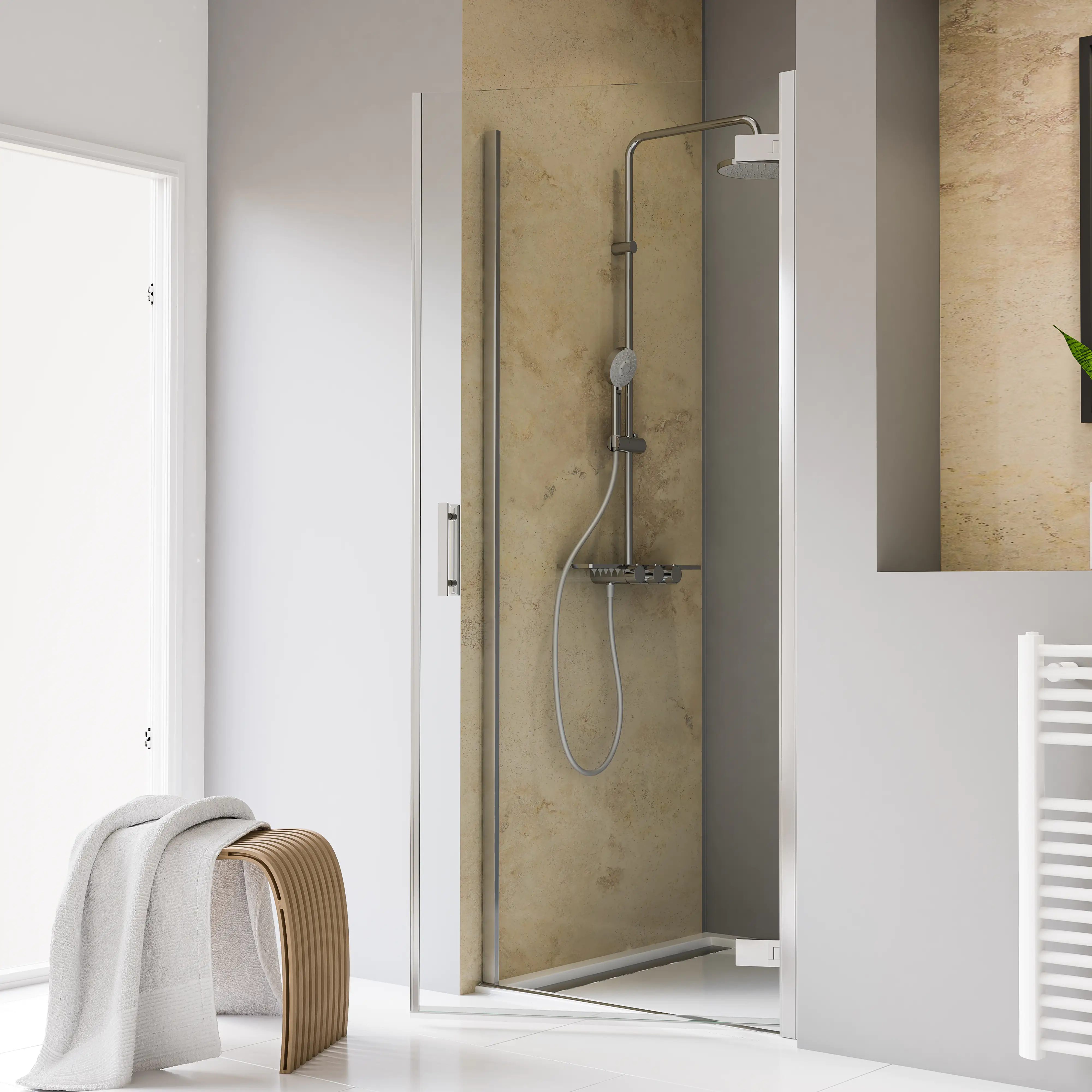 Schulte Nische Drehtür pendelbar 100 x 100 cm Toura