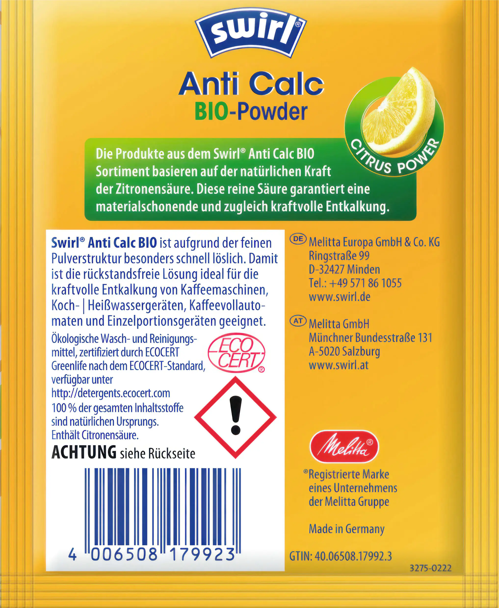 Swirl Entkalker Anti Calc Bio Powder 2 x 20 g