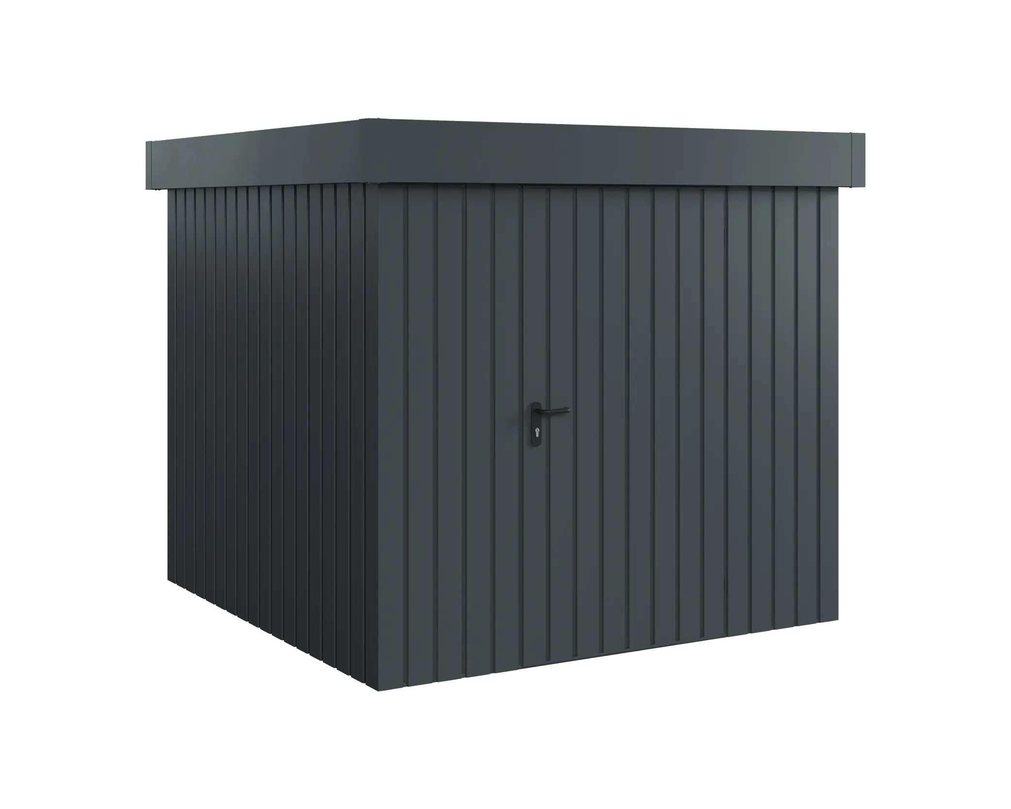 EcoStar Metallgerätehaus Euroline EFD5 anthrazit 214 x 214 cm 1-flg. EcoStar Metallgerätehaus Euroline EFD5 anthrazit 214 x 214 cm 1-flg.