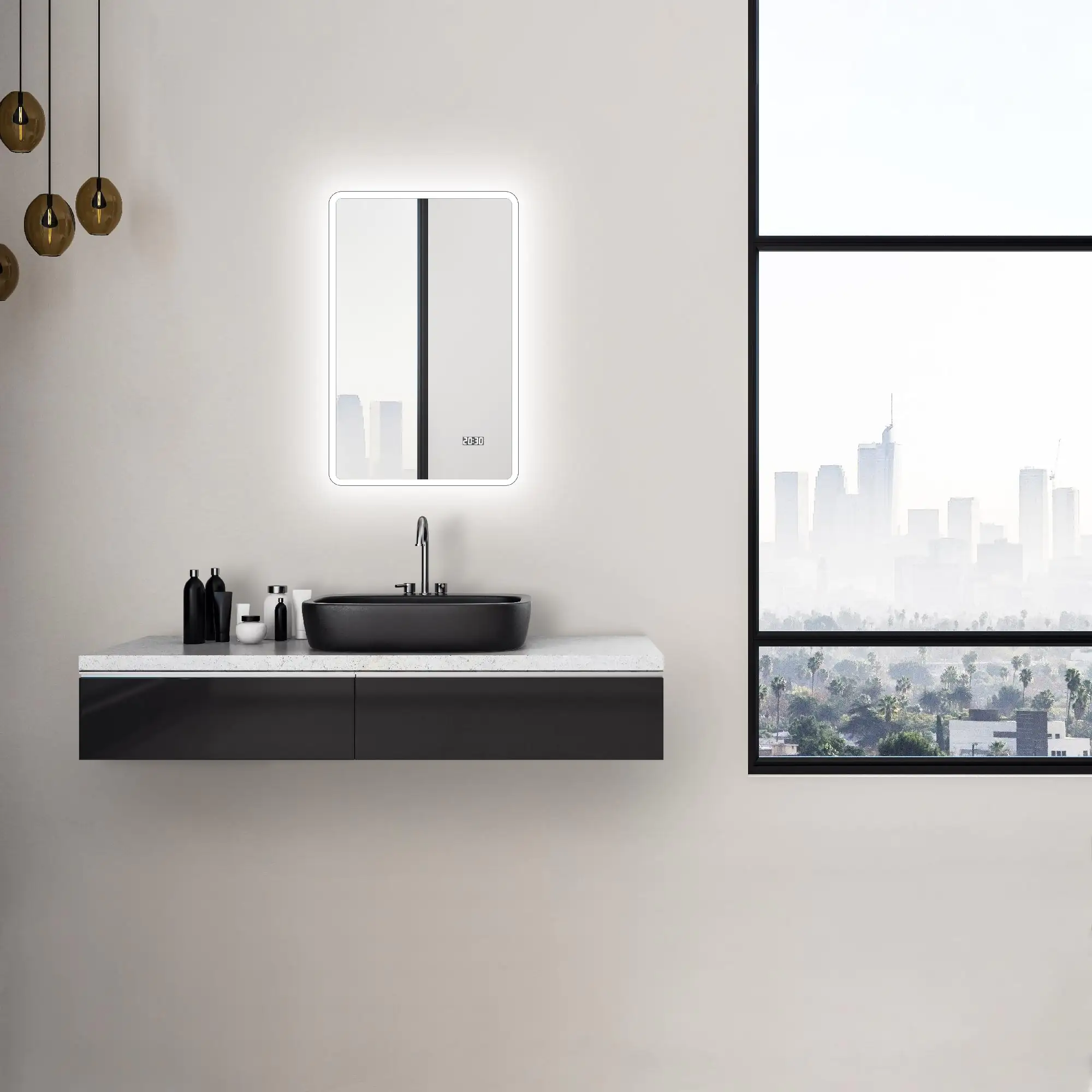 DSK LED Lichtspiegel Silver Sintra 45x70 cm DSK LED Lichtspiegel Silver Sintra 45x70 cm