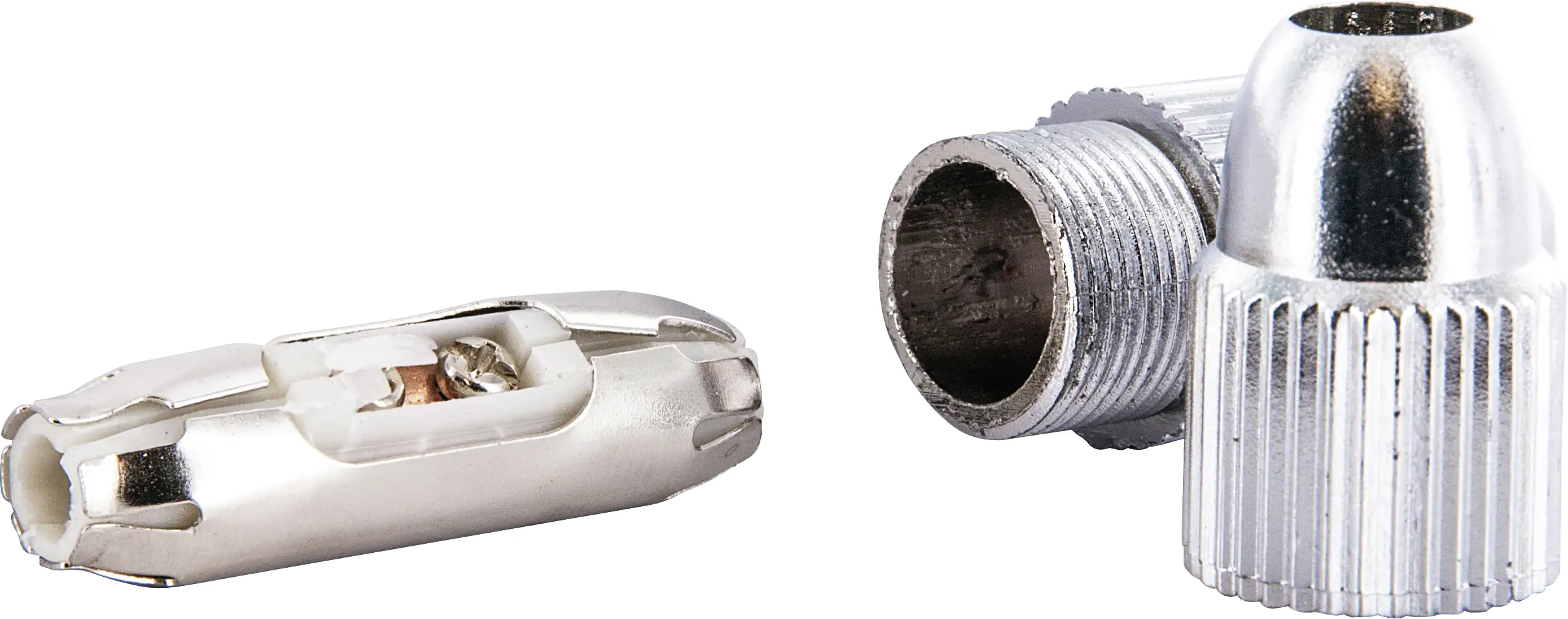 Schwaiger Koaxial Kabelverbinder KVB29 531 verchromt, Innenleiter schraubbar, 1 Stk. Schwaiger Koaxial Kabelverbinder KVB29 531 verchromt, Innenleiter schraubbar, 1 Stk.