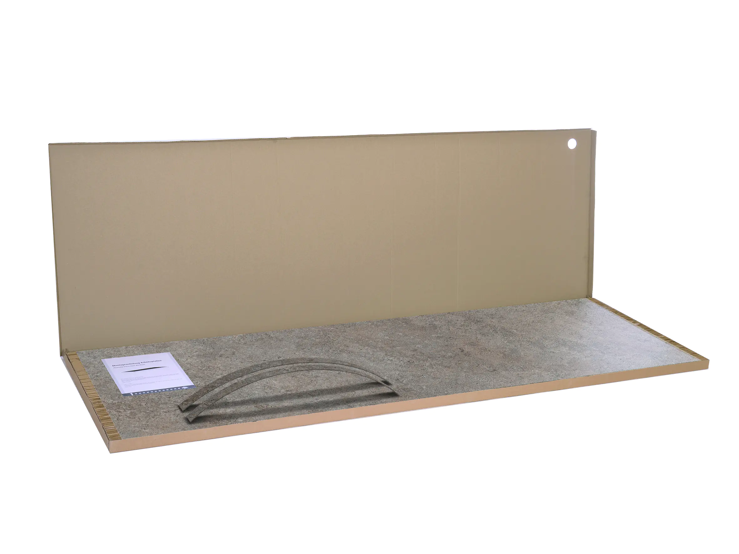 Kronoflooring Arbeitsplatte Grey Albus 246 x 63,5 x 3,8 cm eiche