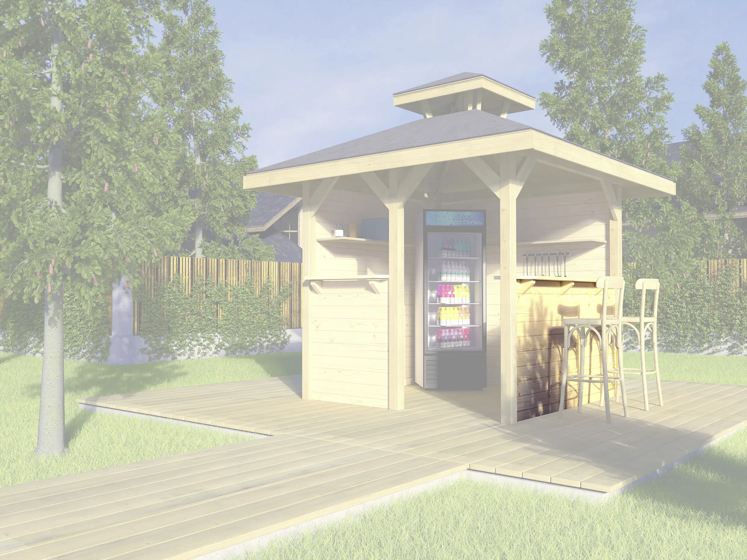 Weka Bausatz Tresenwand Yoko mit Auflage