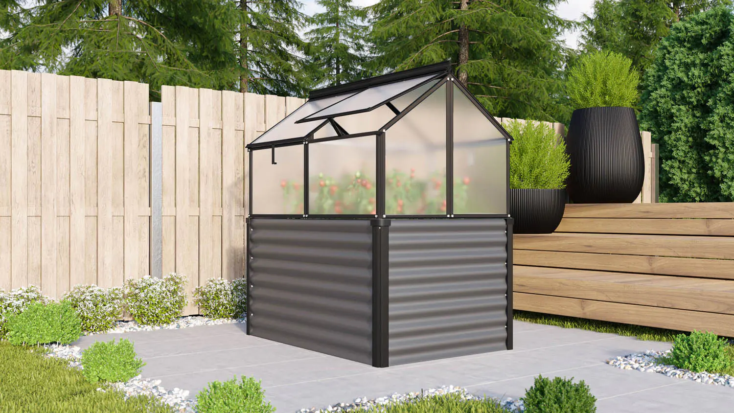 Vitavia Hoch-Frühbeet Paris 83,1 x 119 x 71,9 cm 4 mm Hohlkammerplatten Vitavia Hoch-Frühbeet Paris 83,1 x 119 x 71,9 cm 4 mm Hohlkammerplatten