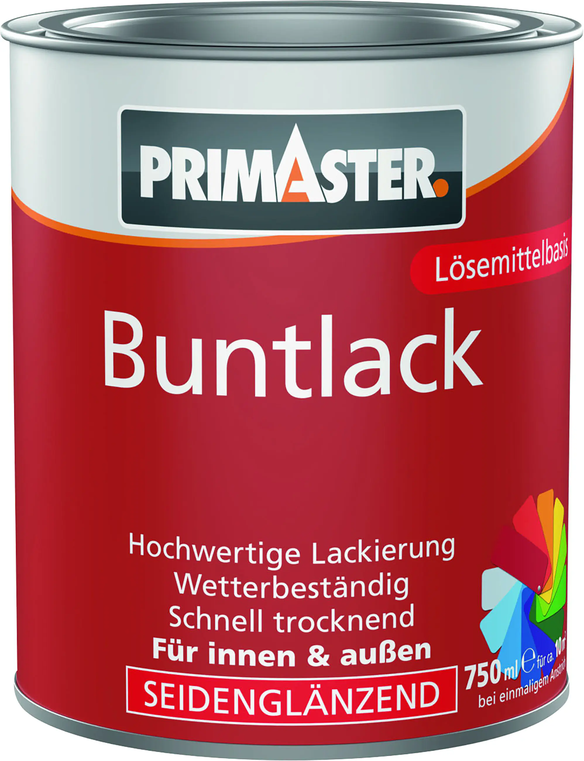 Primaster Buntlack 750 ml reinweiß seidenmatt  Primaster Buntlack 750 ml reinweiß seidenmatt