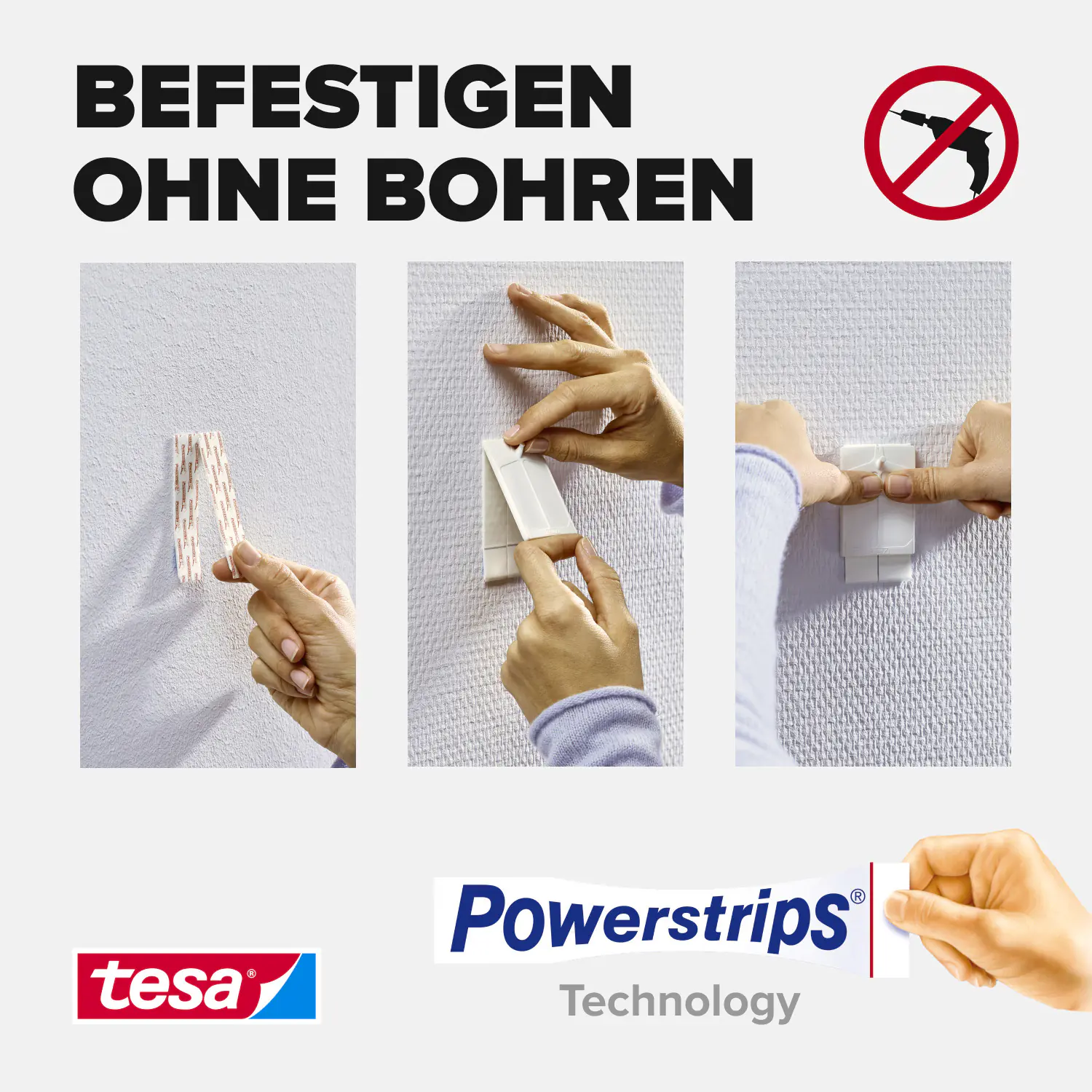 tesa Klebenagel Traglast 1 kg, 2 Stück