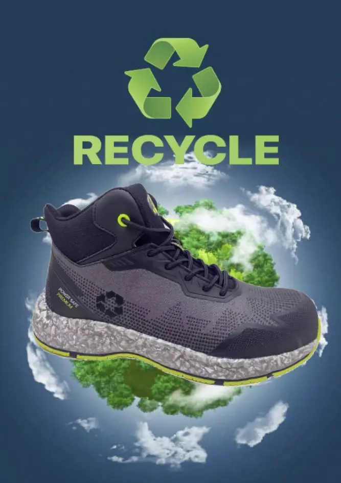 Sicherheitsstiefel Ecostar Mid S1P schwarz-neongrün