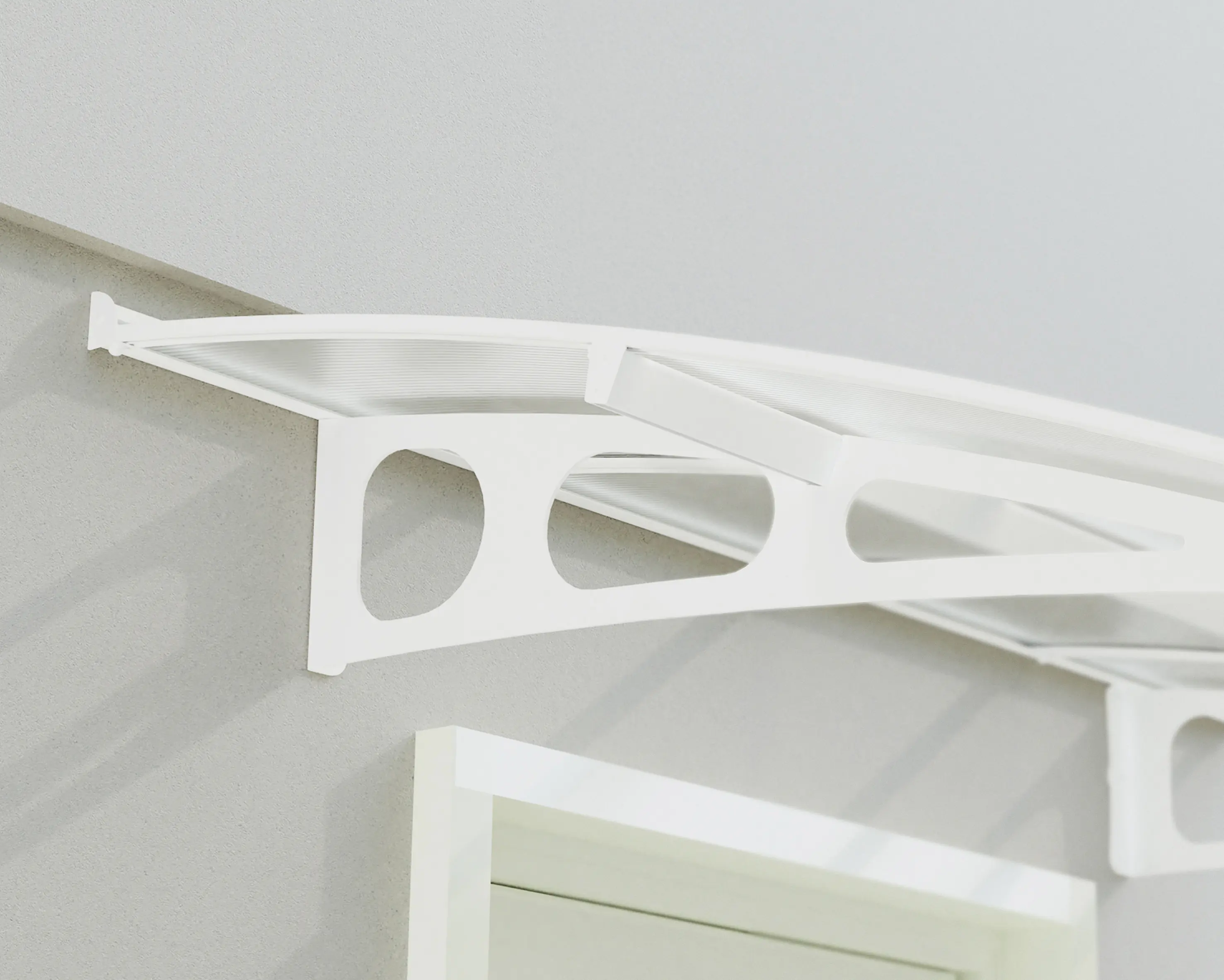 Canopia Vordach Bordeaux 8920 Weiss Alu 892 x 139 cm