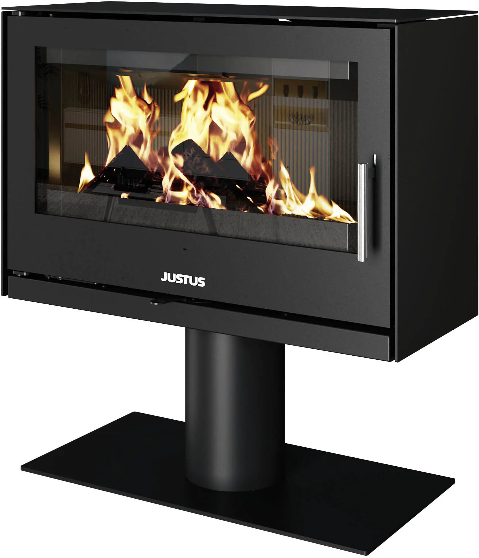 Justus Kaminofen Dias XL Stahl schwarz 8 kW
