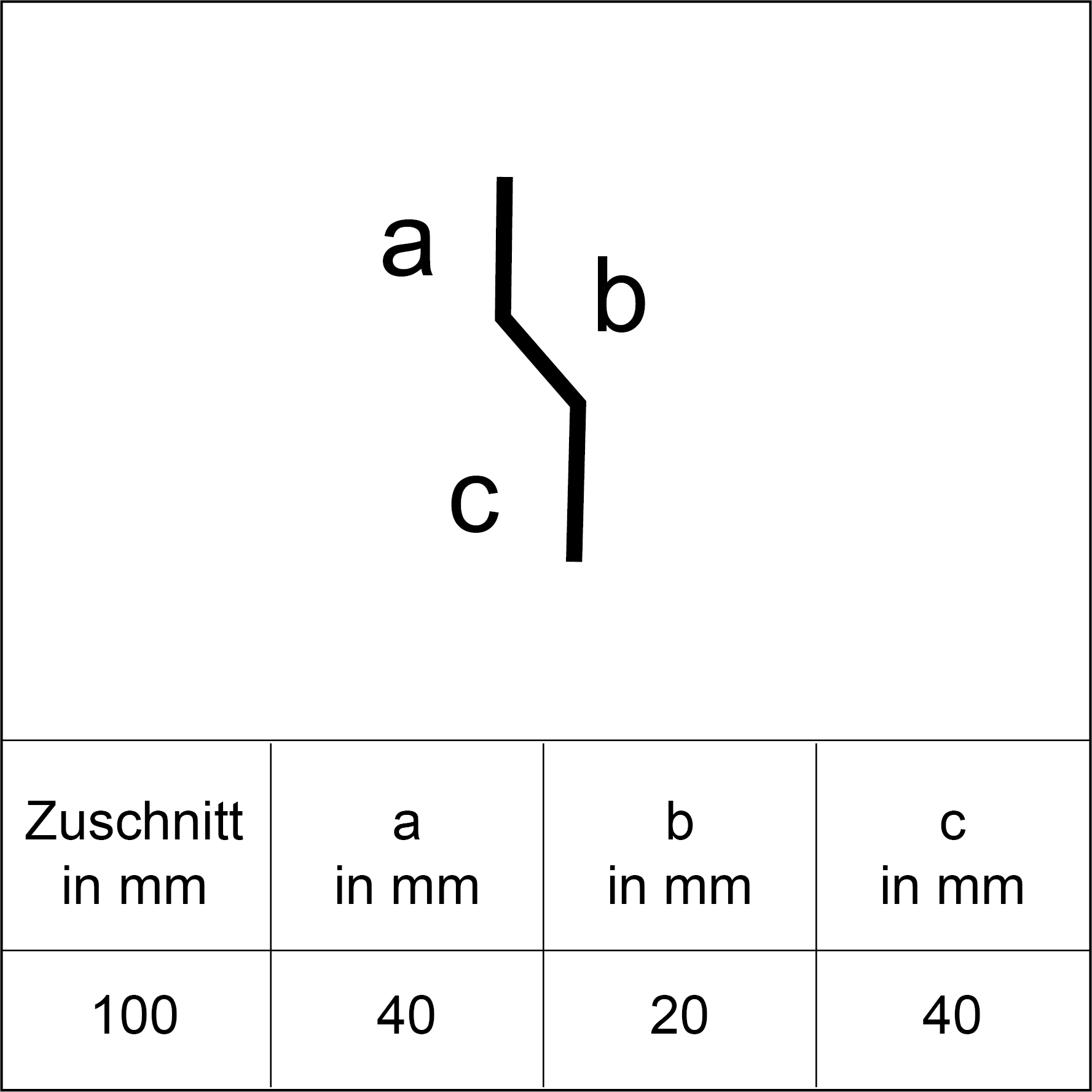 Sarei Anschlussprofil HG16 1000 x 40 x 20 x 40 mm natur