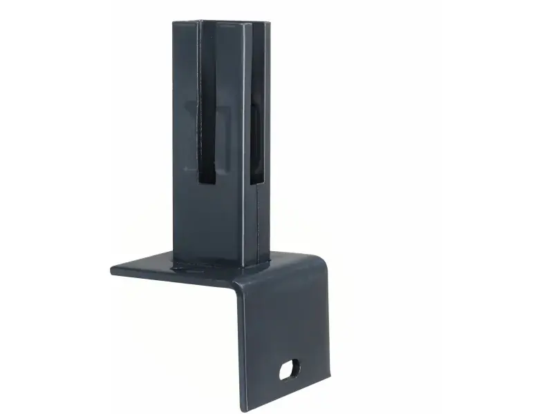 Floraworld Winkel-Bodenplatte für Pfosten 6 x 4 cm anthrazit 