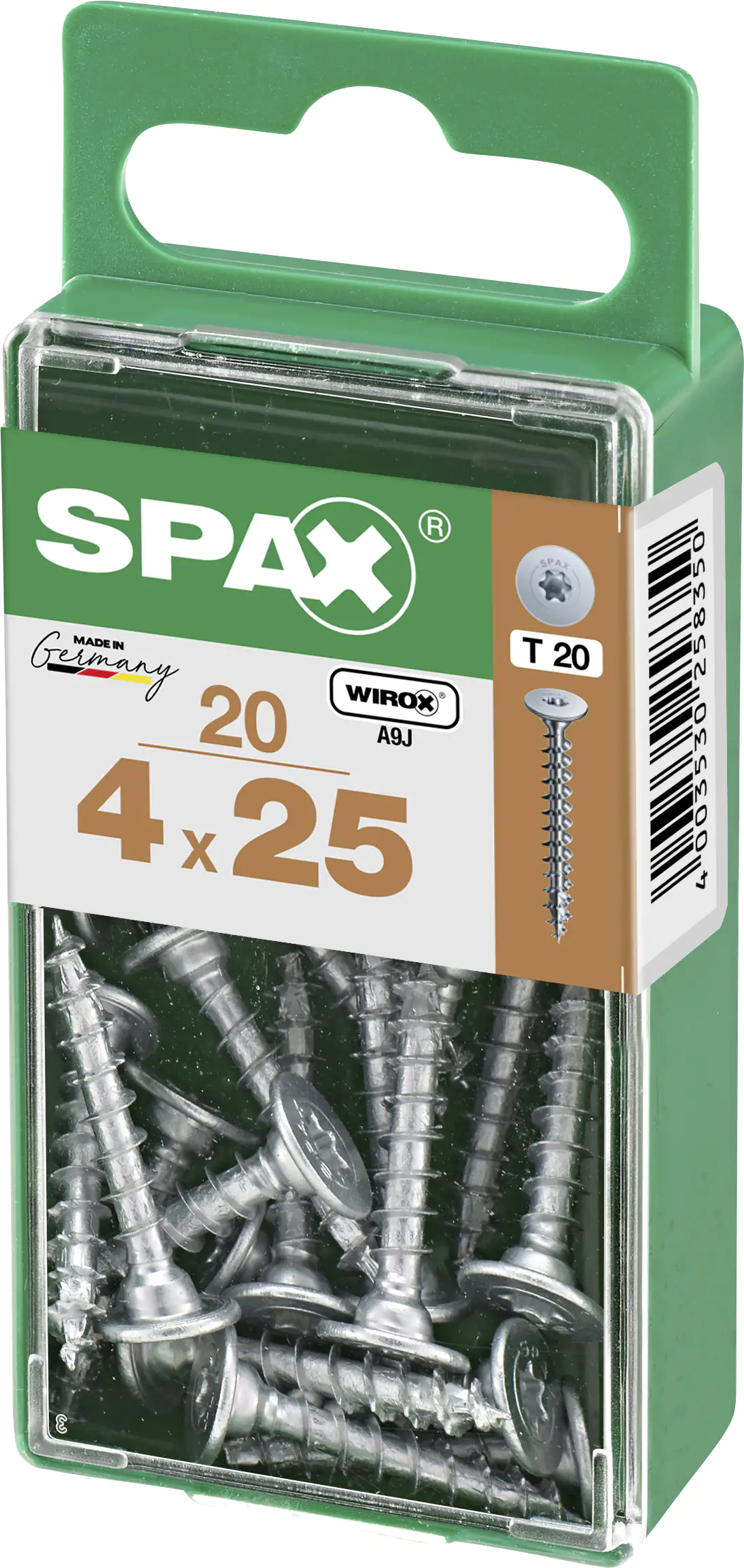 Spax Möbelbauschrauben 4.0 x 25 mm TX 20 - 20 Stk.