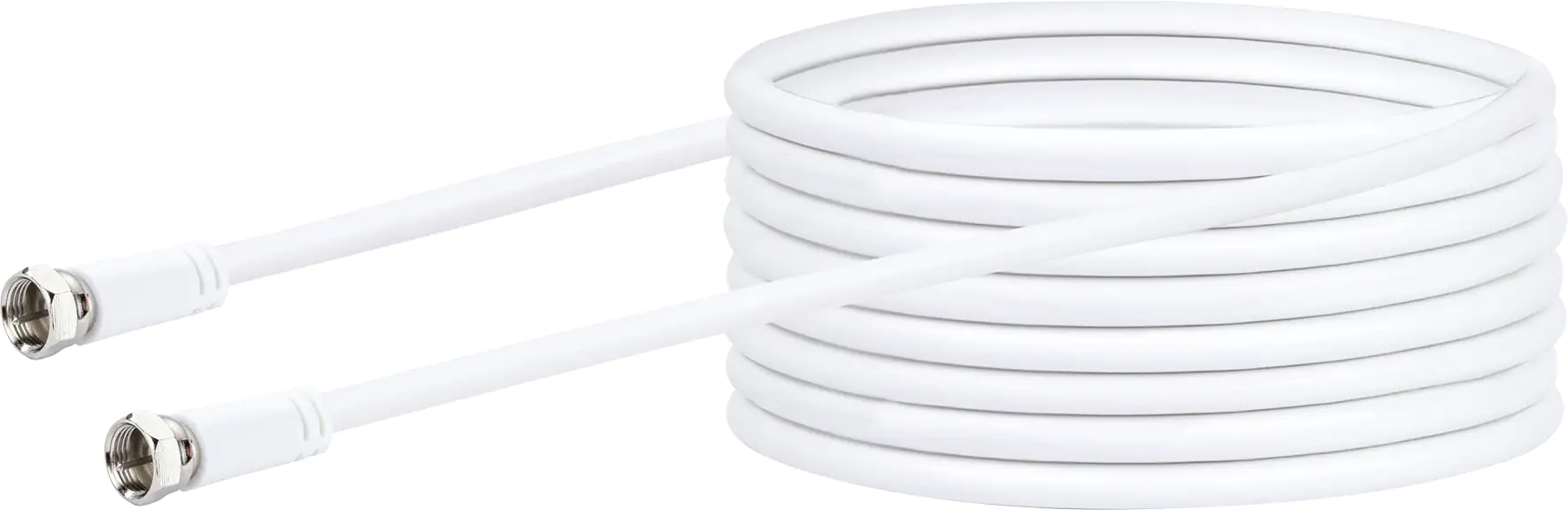 Schwaiger SAT Anschlusskabel KVCHQ100 532 (90dB) weiß, 10,0m, 1x F Stecker / 1x F Stecker Schwaiger SAT Anschlusskabel KVCHQ100 532 (90dB) weiß, 10,0m, 1x F Stecker / 1x F Stecker