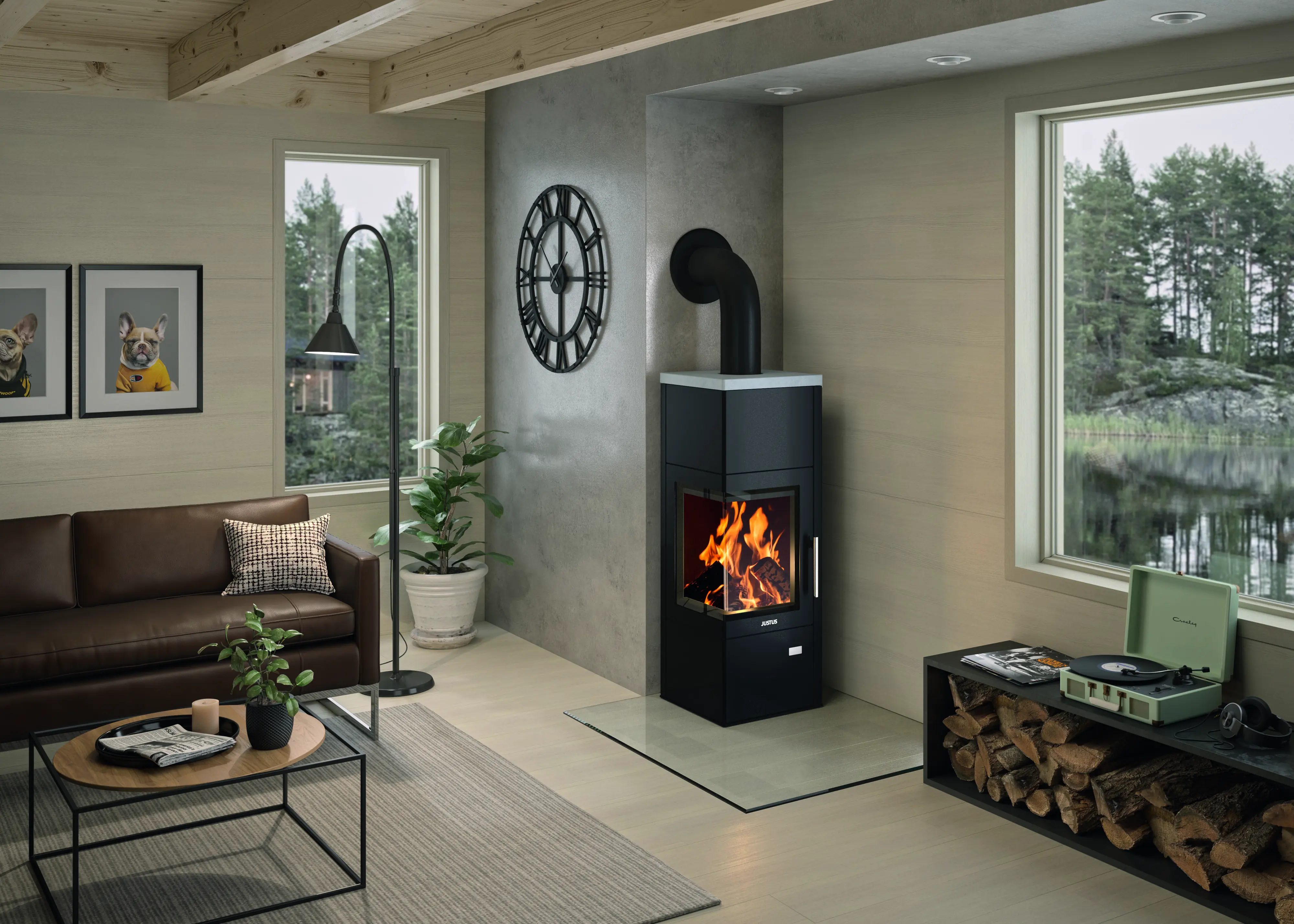 Justus Kaminofen Diego W+ Stahl schwarz inkl. Abdeckplatte Speckstein 6 Kw Justus Kaminofen Diego W+ Stahl schwarz inkl. Abdeckplatte Speckstein 6 Kw