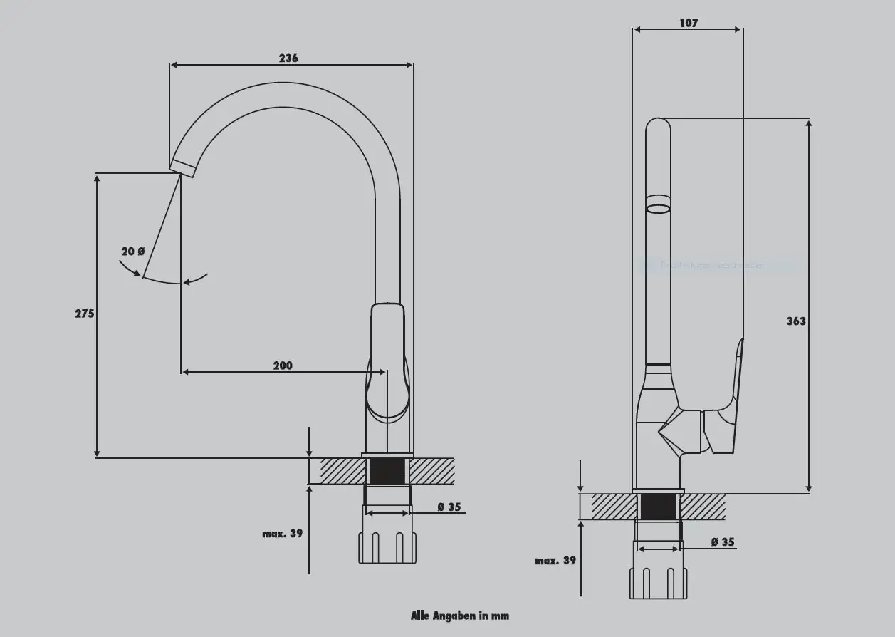 Primaster Küchenarmatur Nürnberg verchromt Primaster Küchenarmatur Nürnberg verchromt