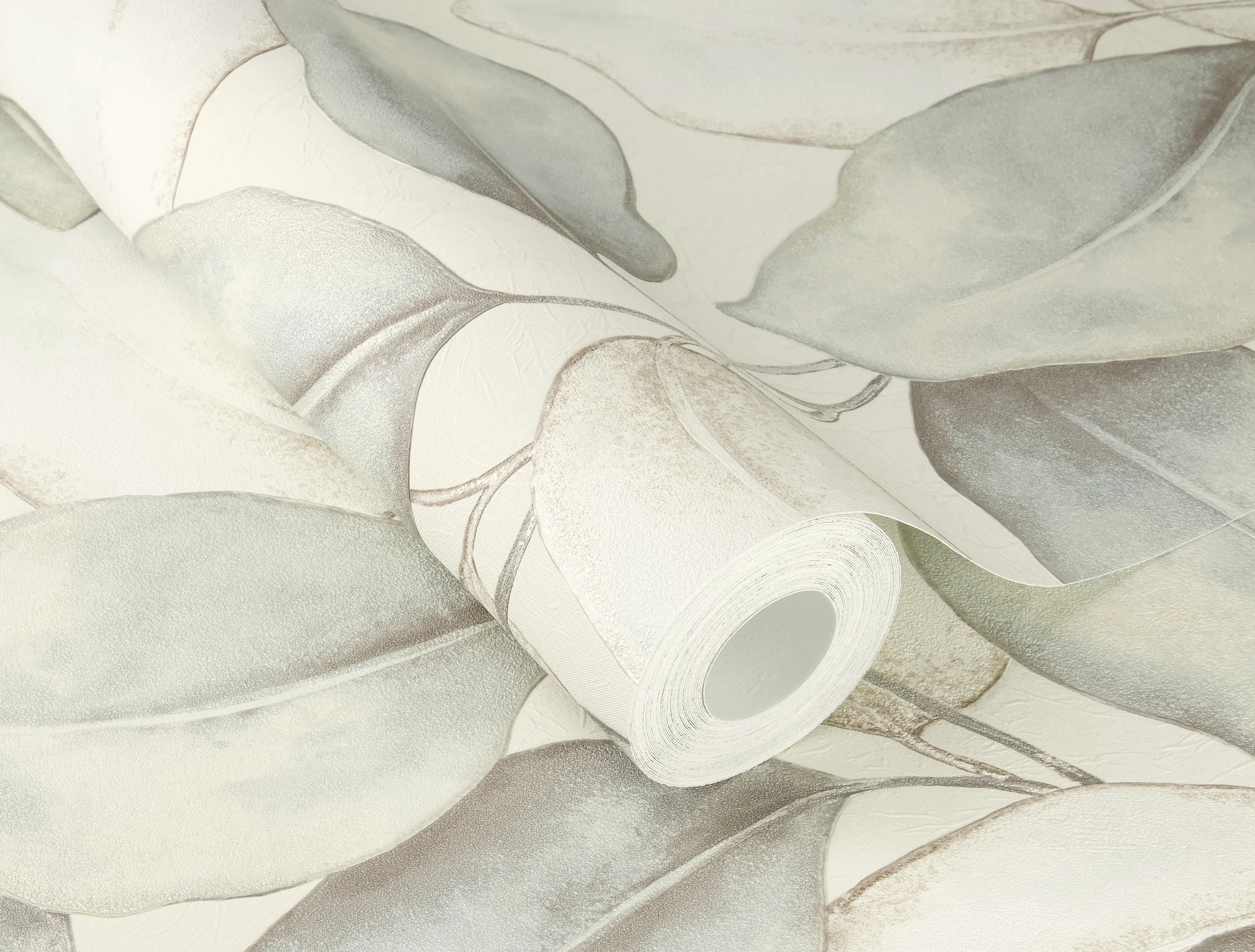 Rasch Vliestapete Blätter Incanto grün-beige 10,05 x 0,53 m