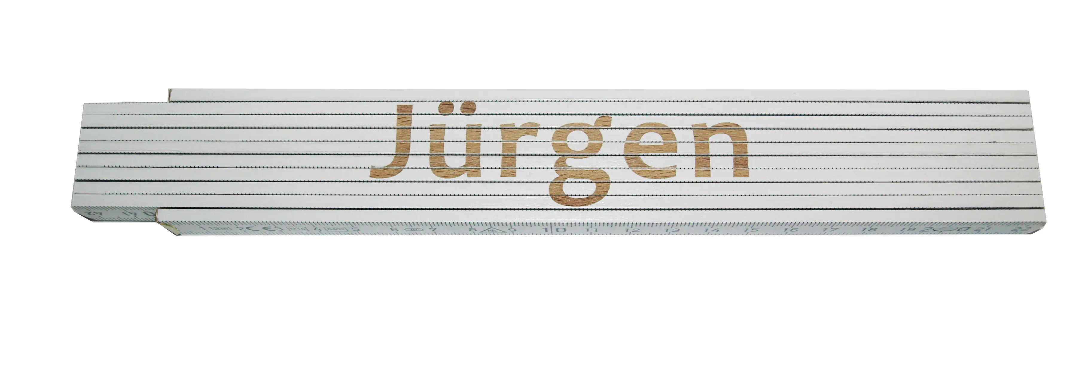 Zollstock Jürgen 2 m weiß