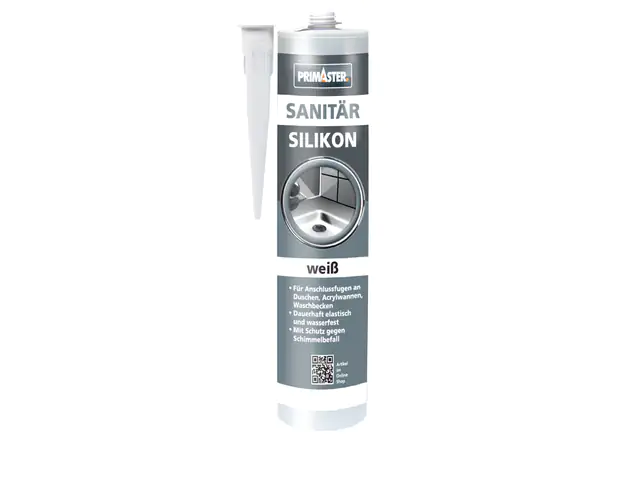 Primaster Sanitär Silikon weiß 310 ml 12 St. Kartonabnahme Primaster Sanitär Silikon weiß 310 ml 12 St. Kartonabnahme