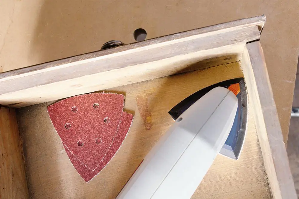 Wolfcraft Haftschleifblätter K80 für Bosch-Deltsschleifer 5 Stück