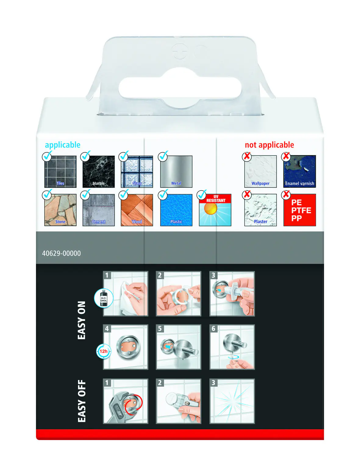 tesa Handtuchhaken EKKRO zum Kleben chrom tesa Handtuchhaken EKKRO zum Kleben chrom