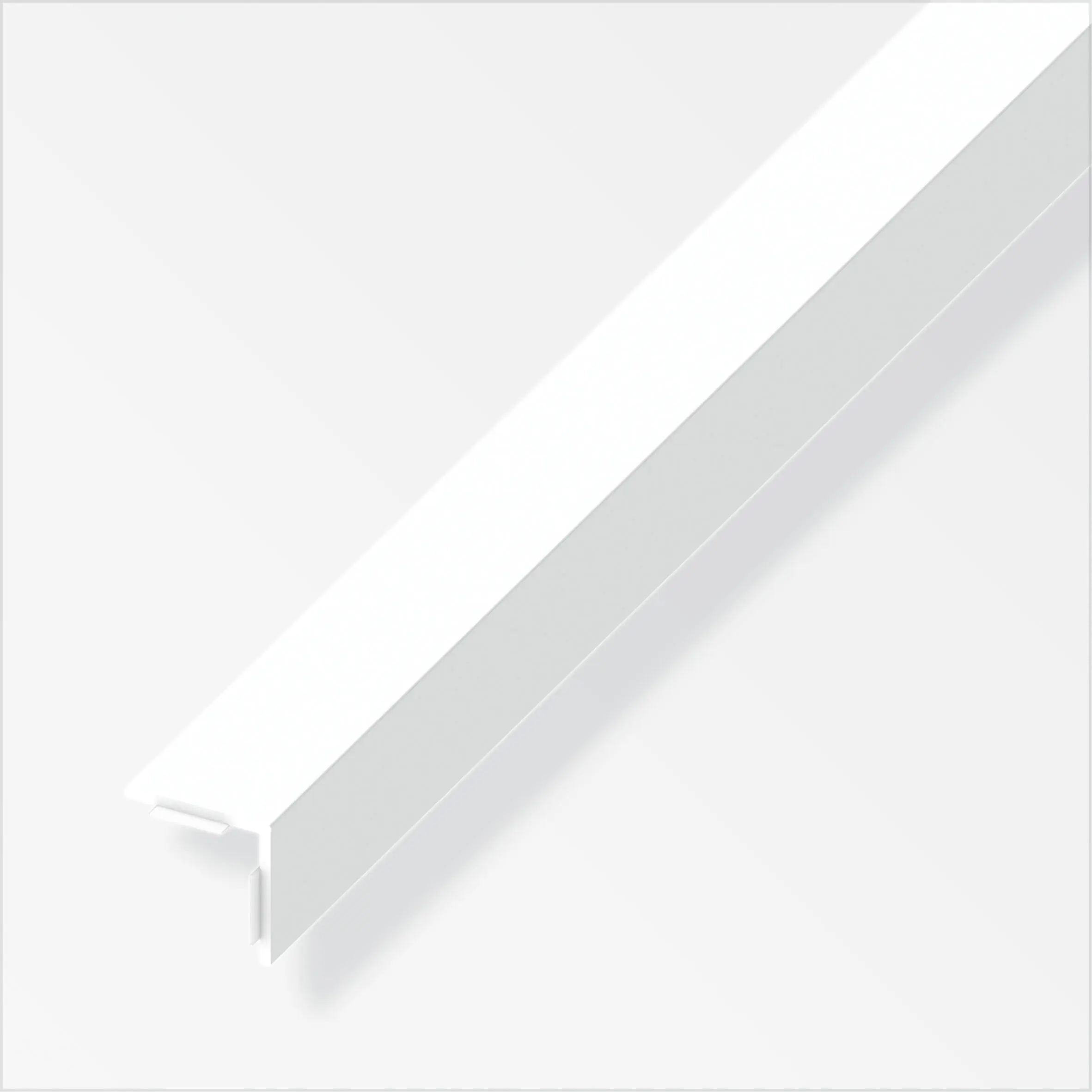 alfer Winkel 2.5 m, 15 x 15 mm PVC (Kunststoff) glatt weiss