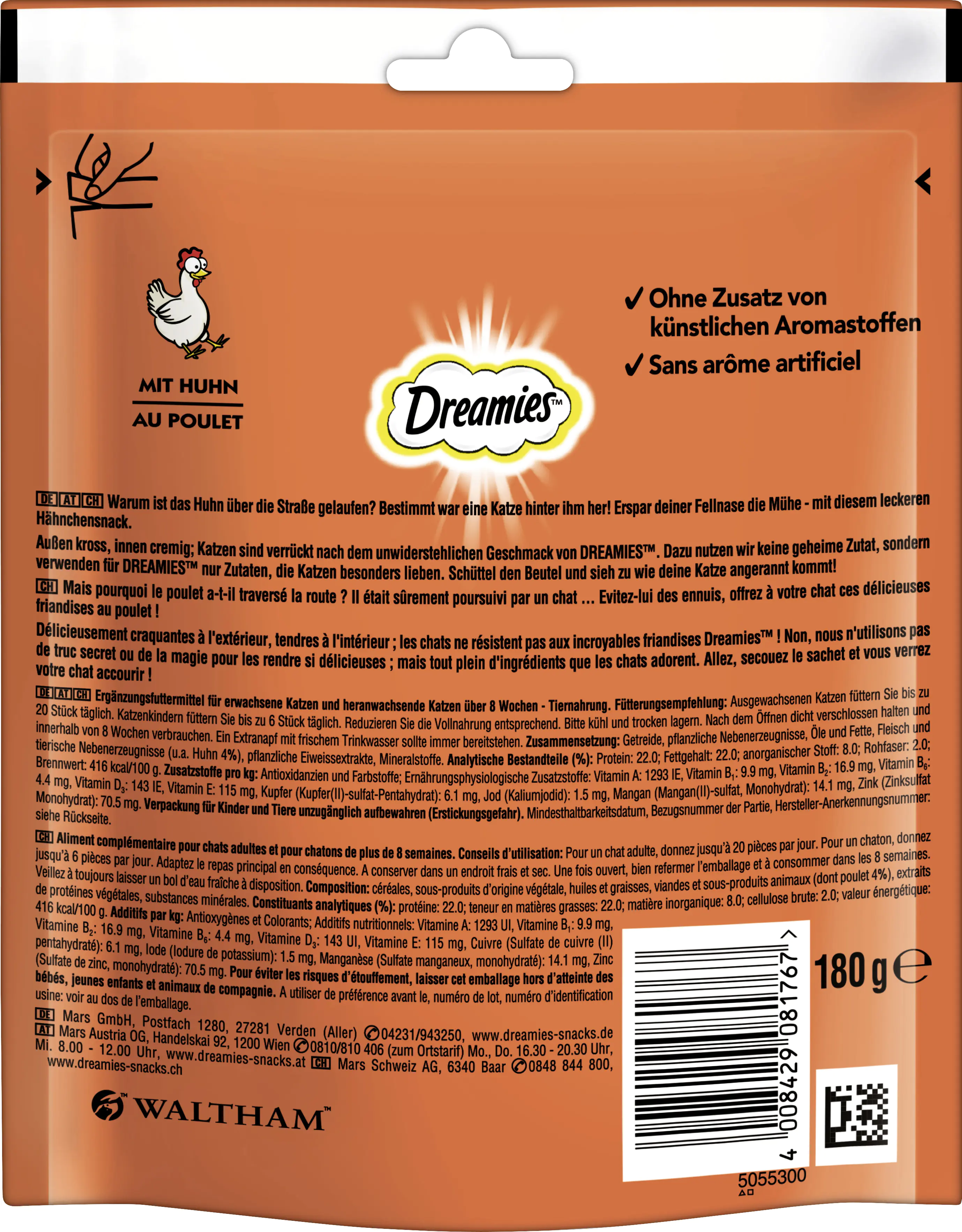 DREAMIES Katzensnack mit Huhn 180 g Mega Pack DREAMIES Katzensnack mit Huhn 180 g Mega Pack