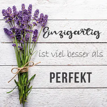 Deco-Canvas Bild - Einzigartig 35 x 35 cm