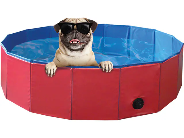 Nobby Hundepool rot Ø 120 x 30 cm