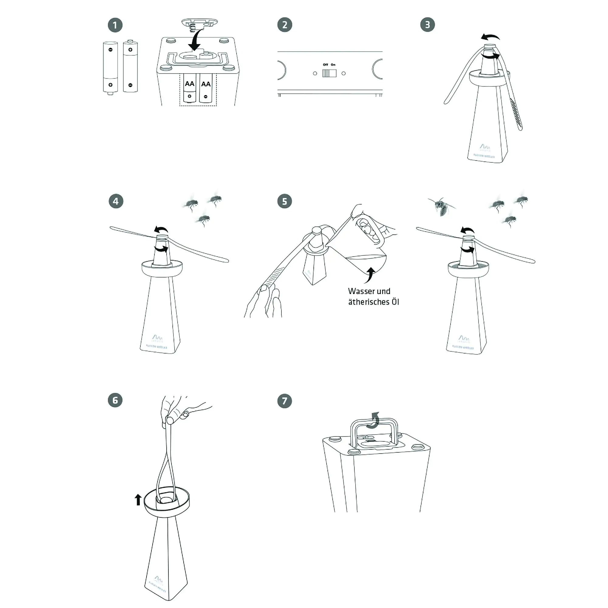 Gardigo Fliegen Wedler / Wespen-Verdufter mit Aufhänge-Haken Gardigo Fliegen Wedler / Wespen-Verdufter mit Aufhänge-Haken
