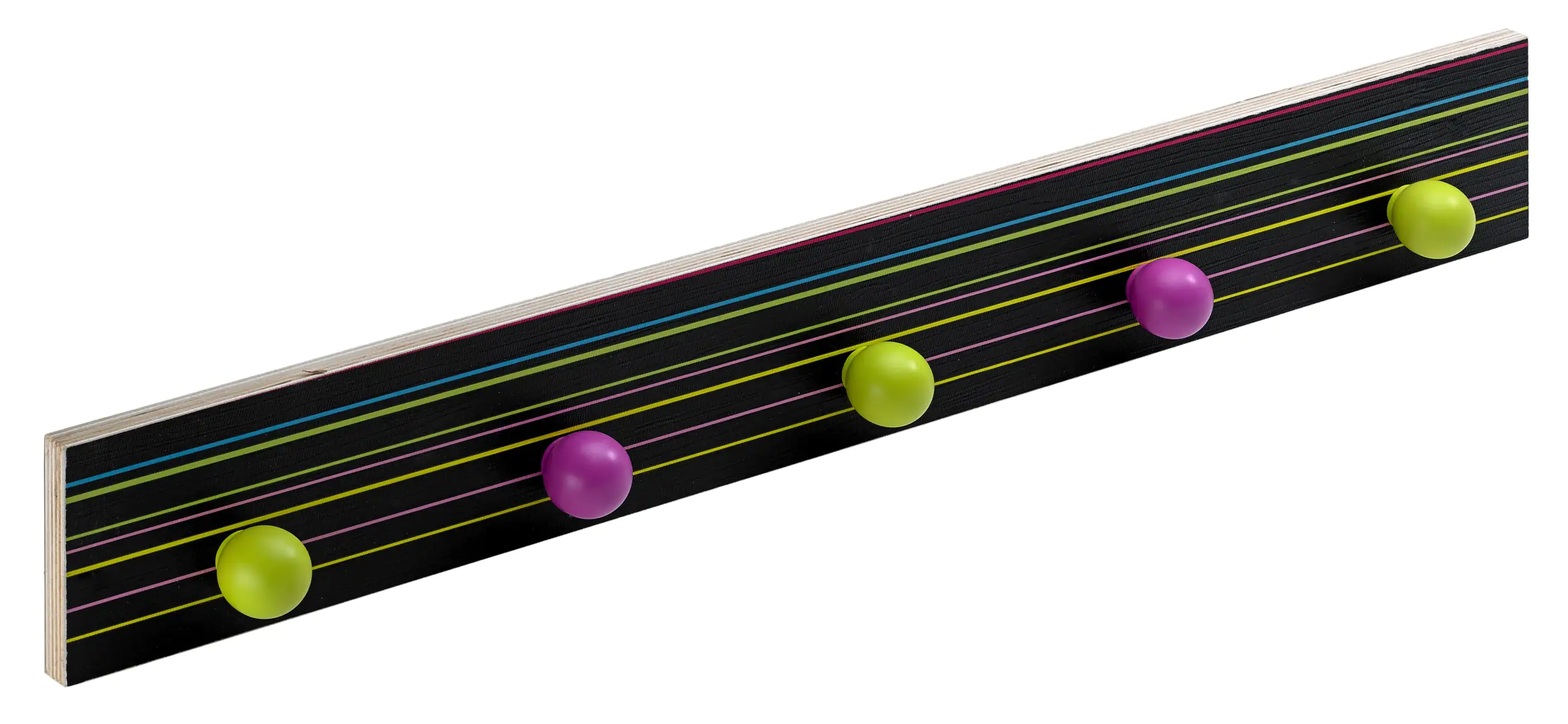 Hettich Garderobenleiste 5 Haken 75,0 x 10,0 x 4,8 cm schwarz Hettich Garderobenleiste 5 Haken 75,0 x 10,0 x 4,8 cm schwarz