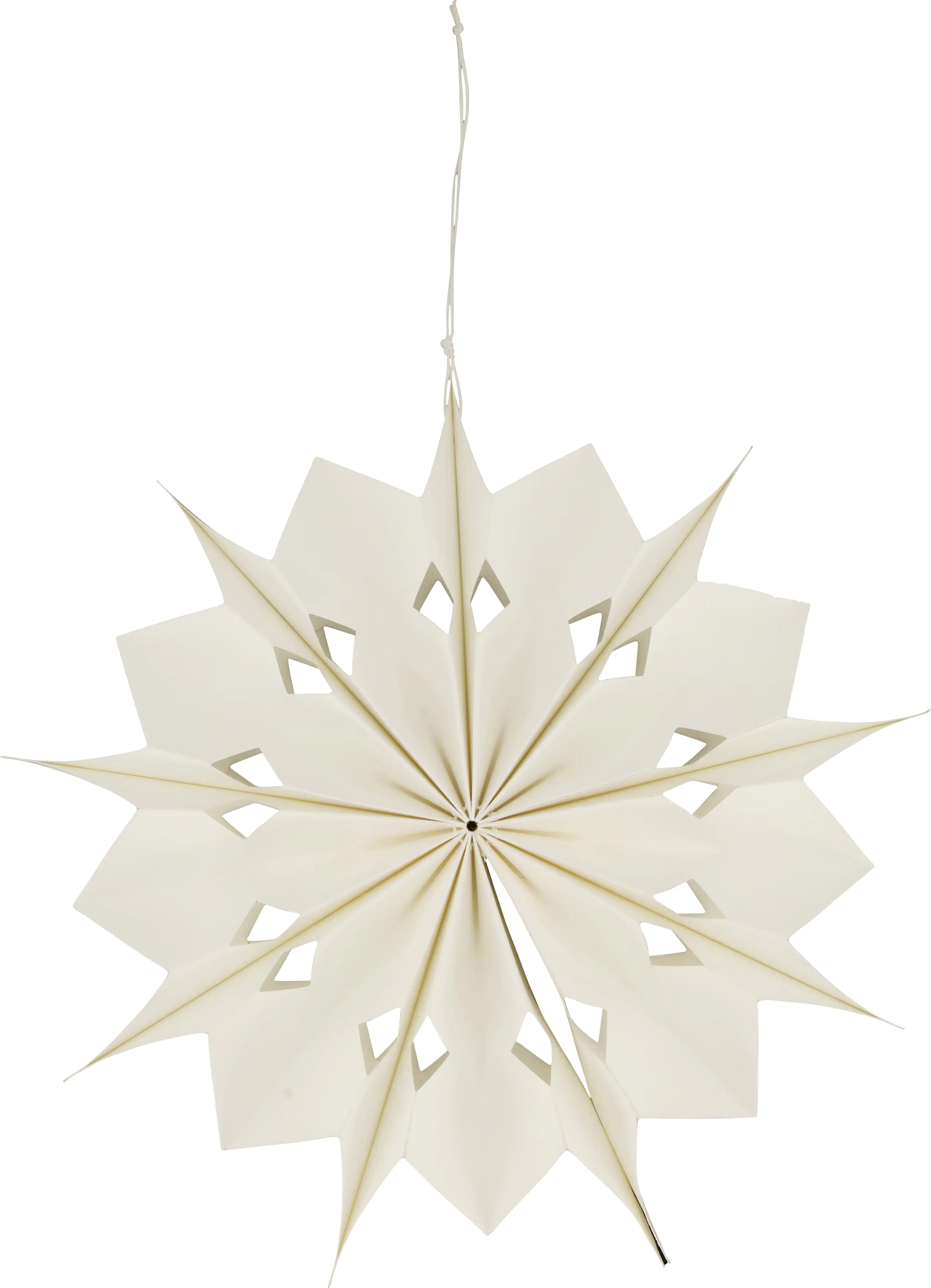 Dijk Aufhänger Schneeflocke weiß Ø 29,5 x 6,5 cm