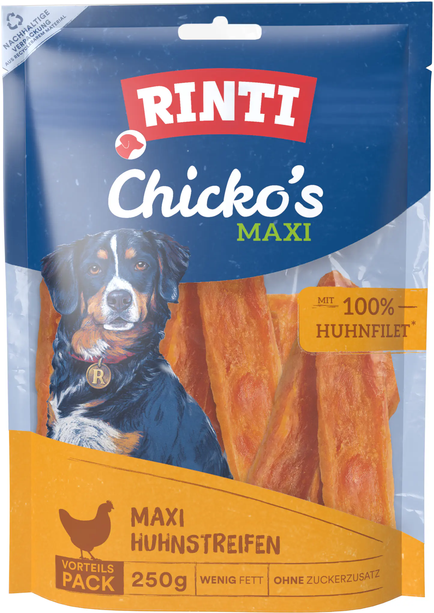 Rinti Chicko Maxi Hundesnack Huhn Vorratspack 250 g Rinti Chicko Maxi Hundesnack Huhn Vorratspack 250 g
