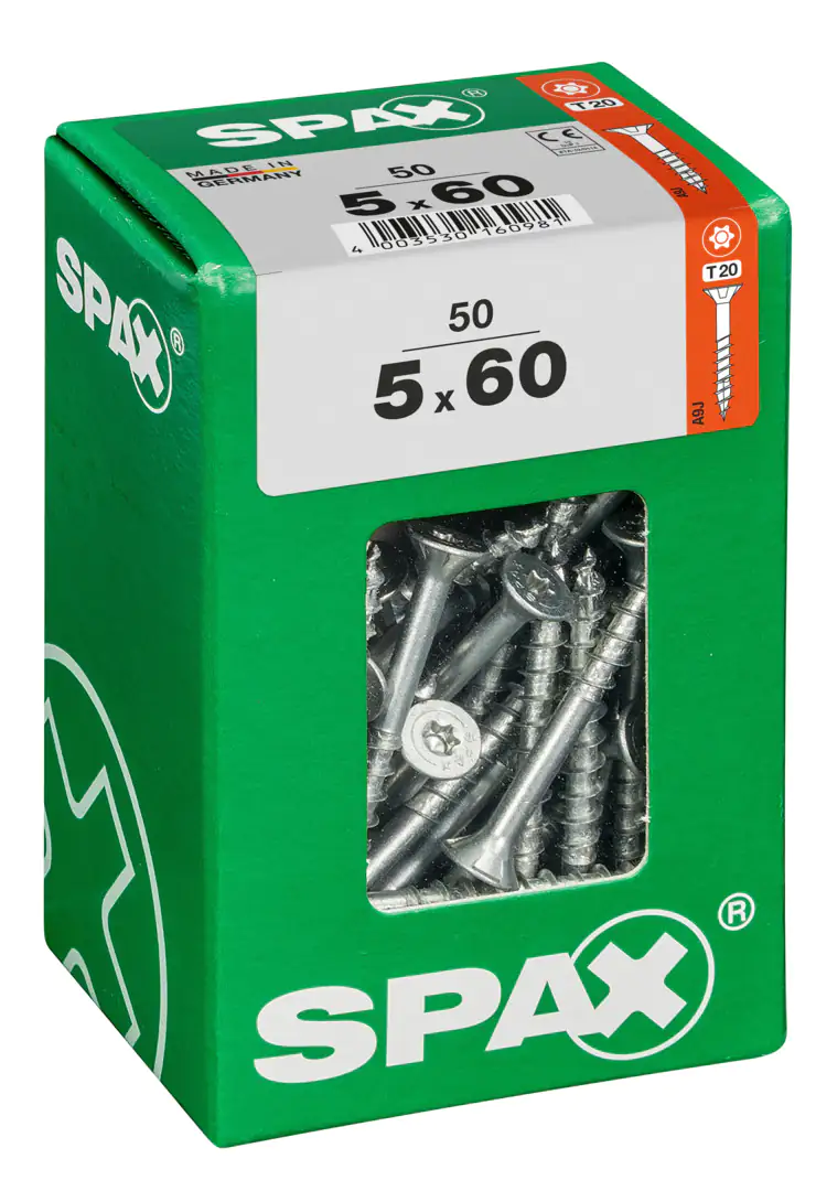 Spax Universalschrauben 5.0 x 60 mm TX 20 - 50 Stk.