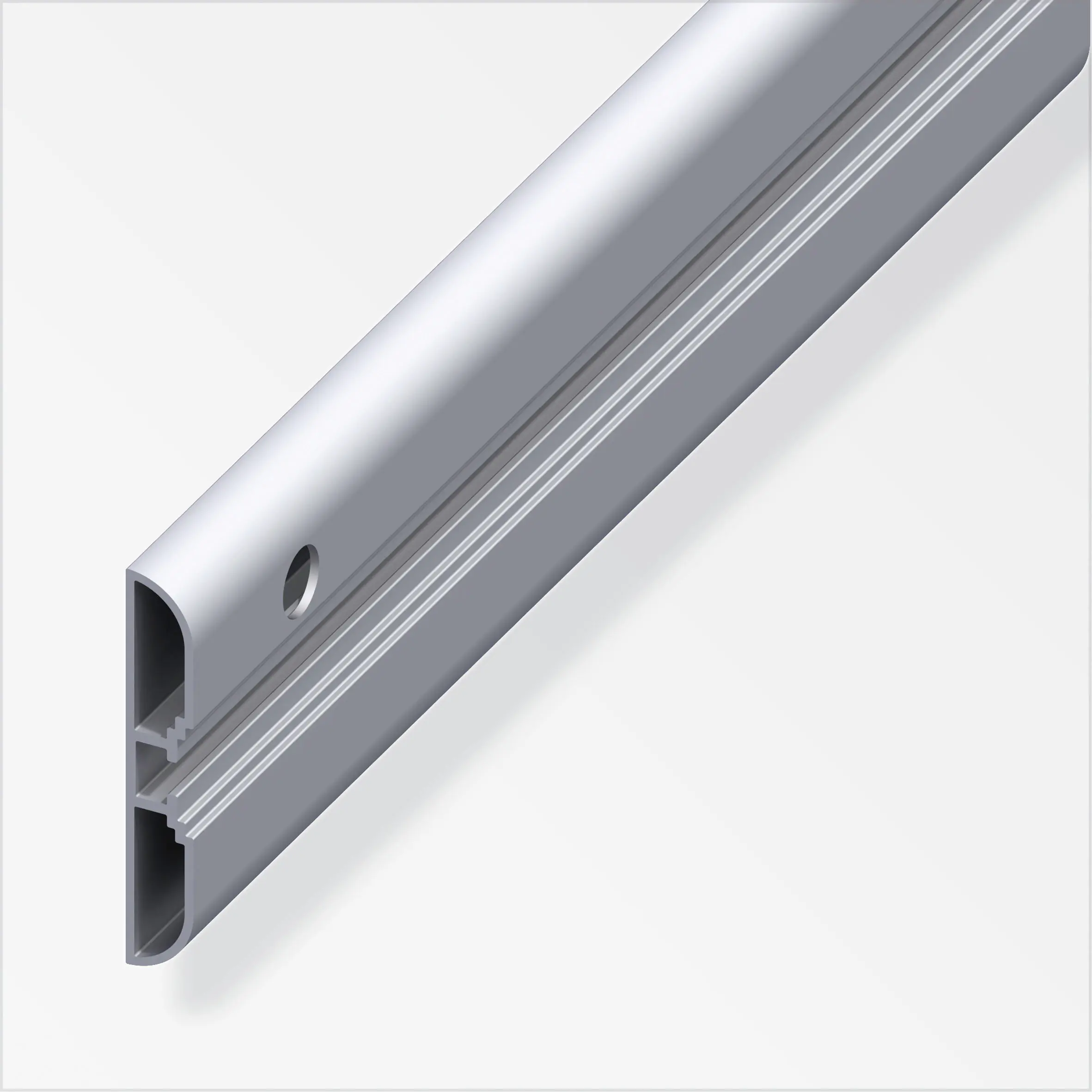 coaxis®-Profil, breit 1.5 m, 60 x 10 mm Aluminium roh blank coaxis®-Profil, breit 1.5 m, 60 x 10 mm Aluminium roh blank