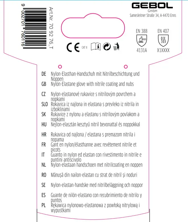 Gebol Handschuh Multi Flex Touch  