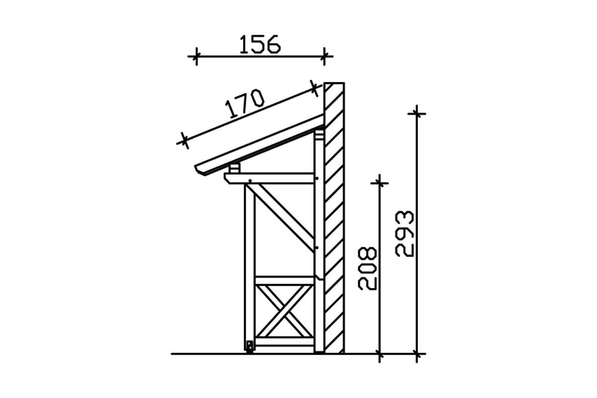 4018211016204_04 SKAN HOLZ Vordach Paderborn Typ 3 242 x 156 cm, lasiert in Eiche hell