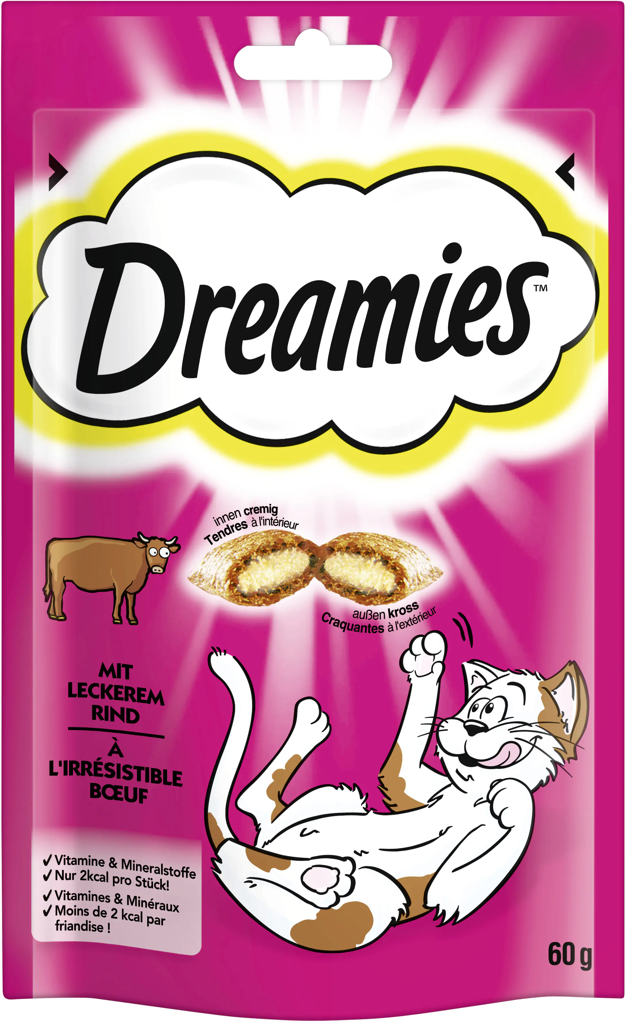 Dreamies Katzensnack Rind 60 g