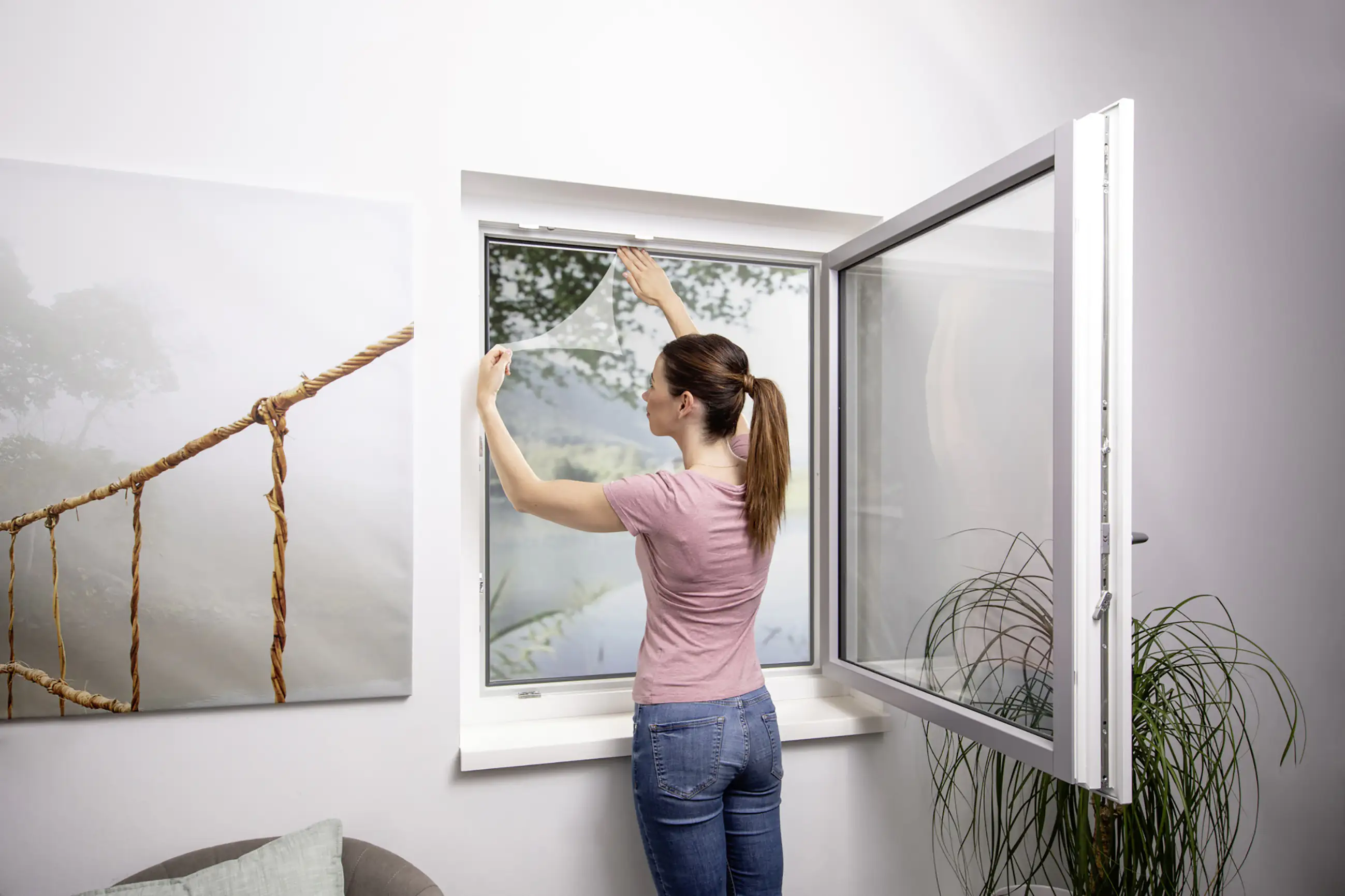 Primaster Fliegengitter Elastic 130 x 150 cm weiß/weiß kürzbar Primaster Fliegengitter Elastic 130 x 150 cm weiß/weiß kürzbar