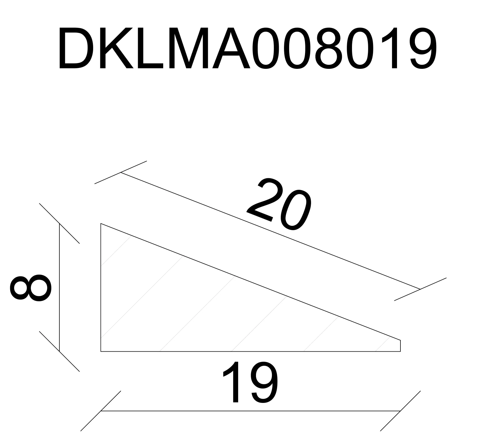 FN Neuhofer Dreikantleiste 100 cm 19 x 8 mm Fichte/Kiefer