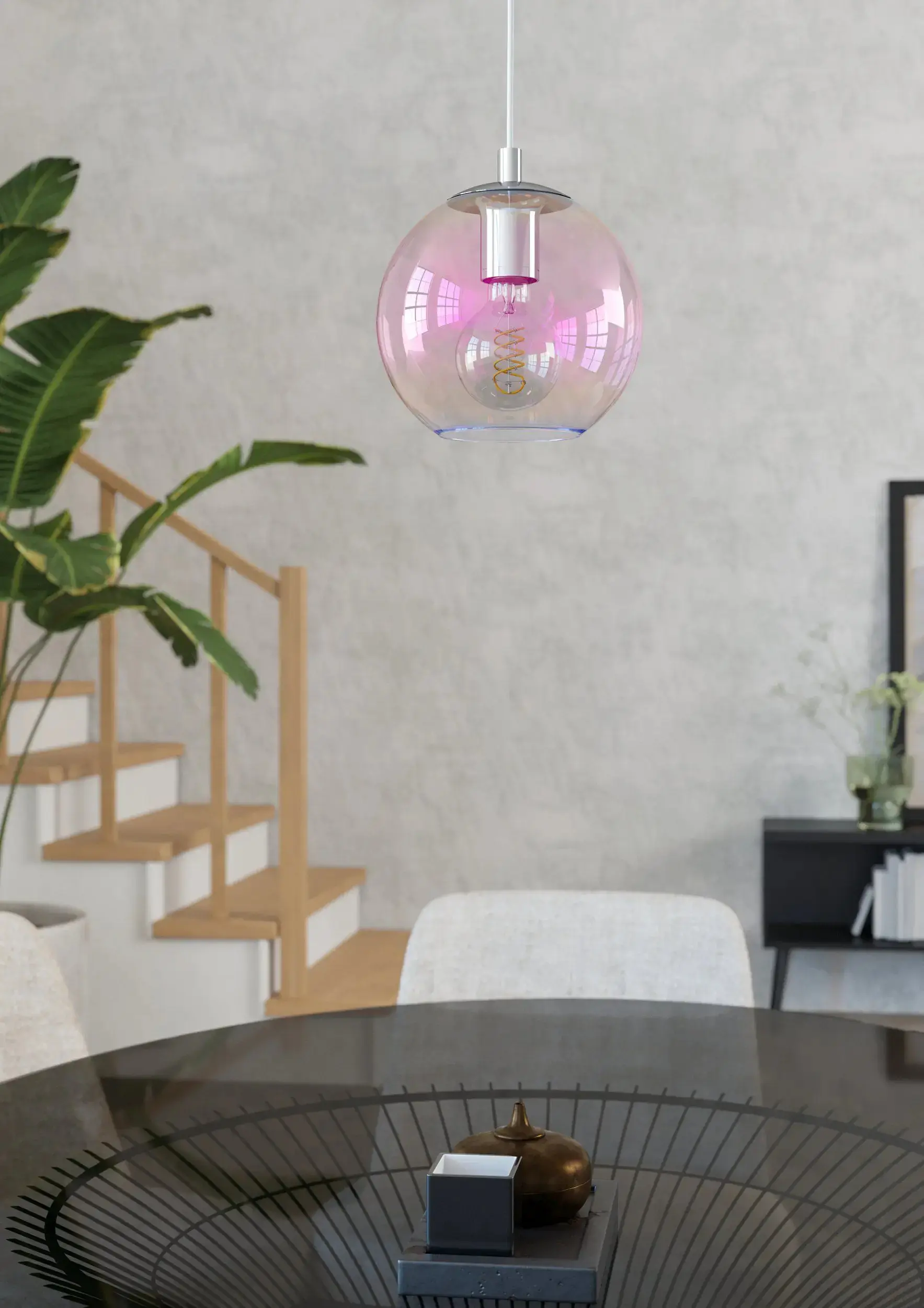 Eglo Hängeleuchte Ariscani 2 chrom Ø 20 x 110 cm 