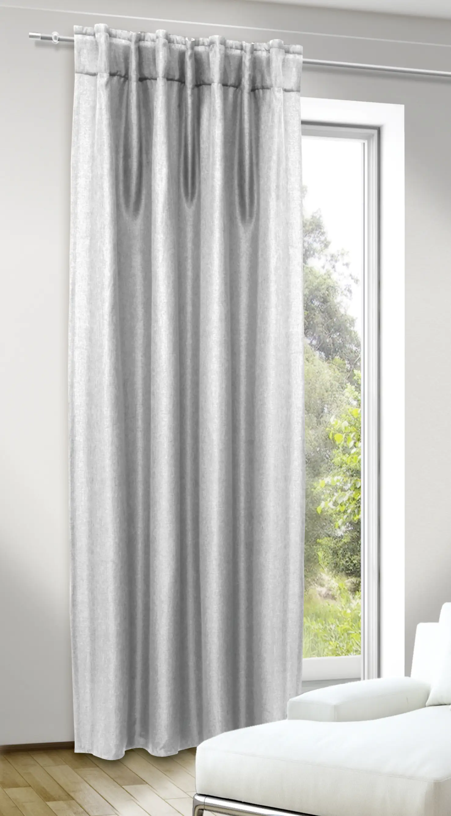 Neusser Collection Schlaufenschal verdeckte Schlaufen offwhite 135x245 cm